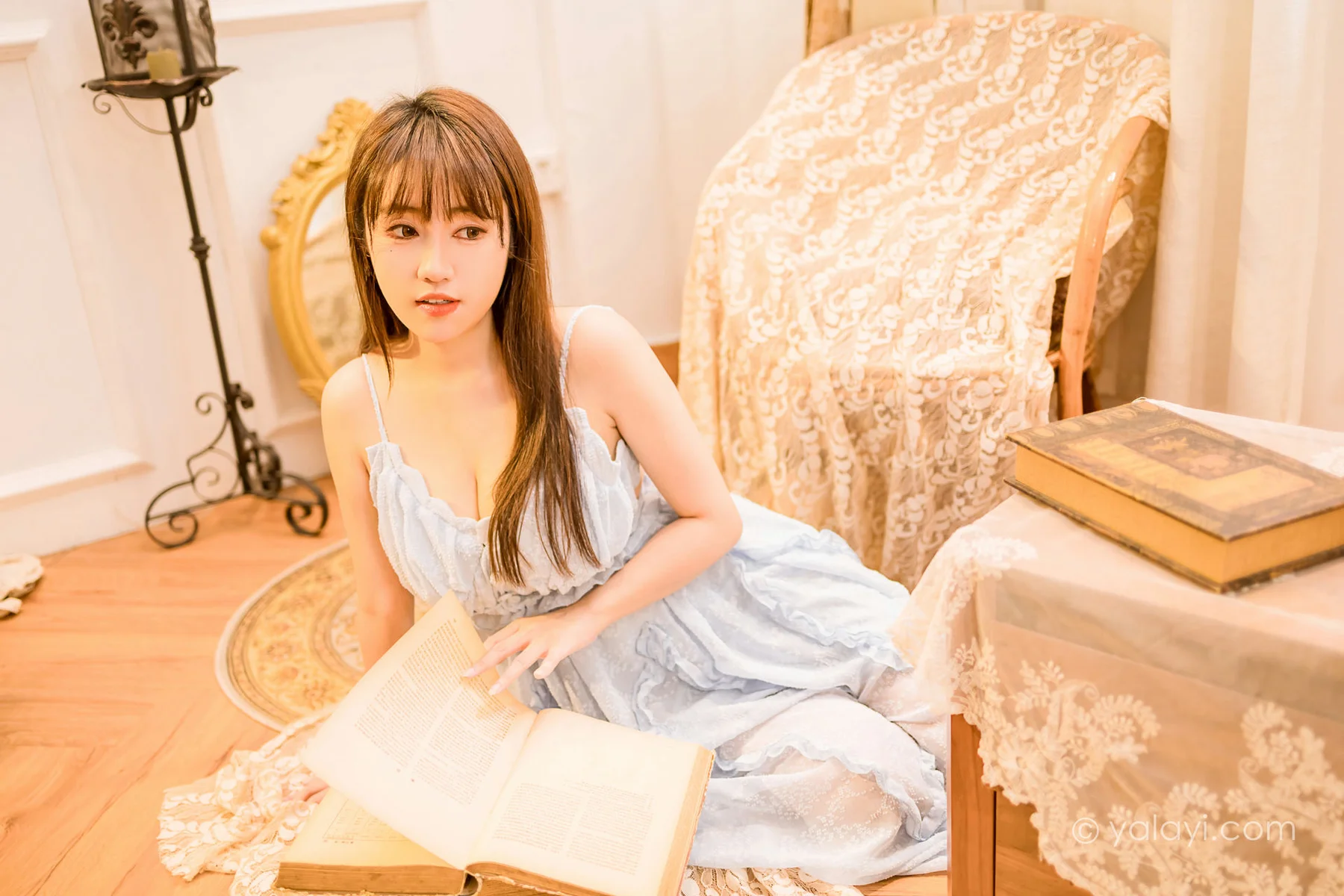 YALAYI 雅拉伊 Vol.951  虞艺 蓝色妖姬 - 5