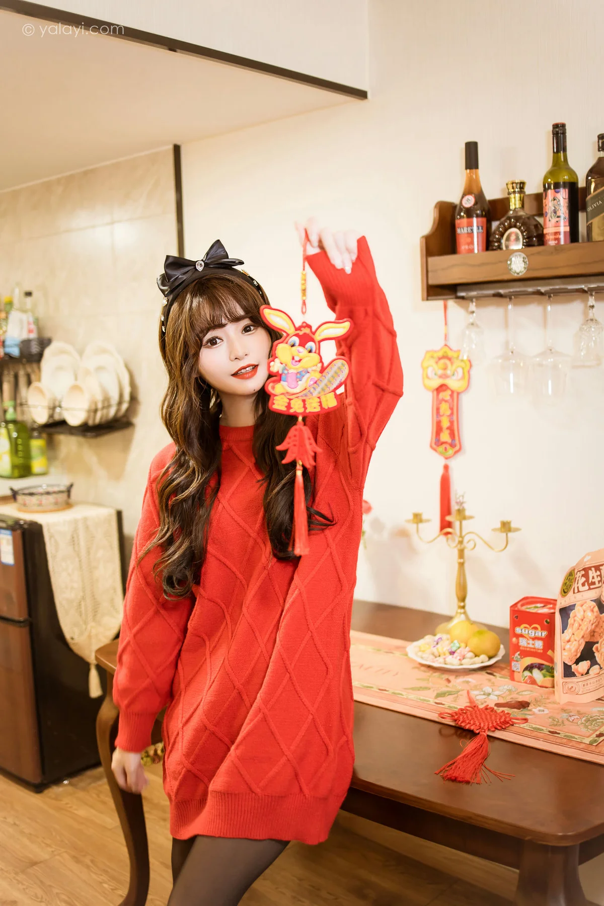 YALAYI 雅拉伊 Vol.955  小亭 穿上你送的红毛衣 - 2