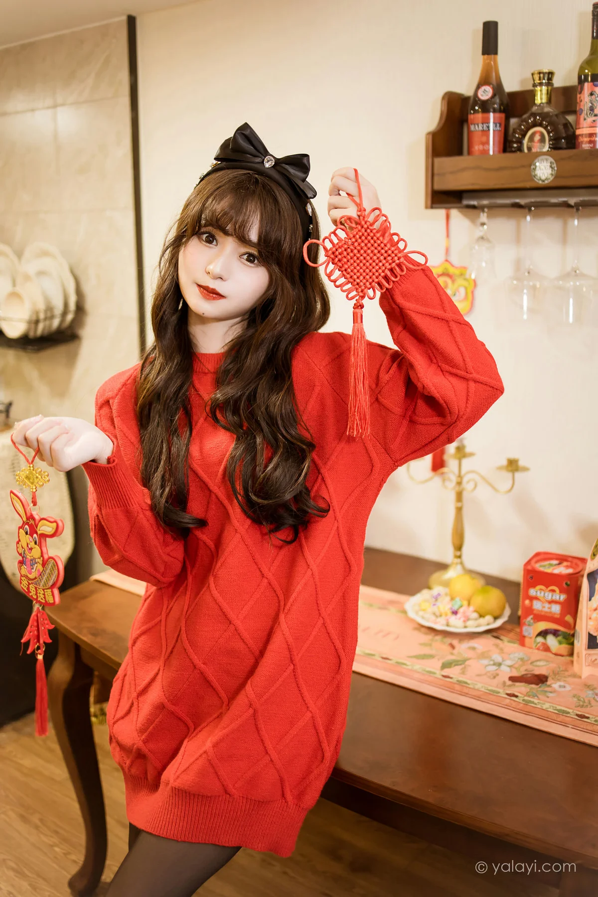 YALAYI 雅拉伊 Vol.955  小亭 穿上你送的红毛衣 - 4