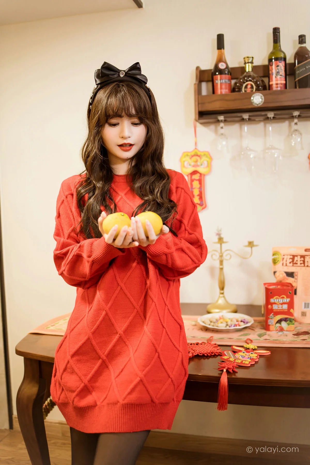 YALAYI 雅拉伊 Vol.955  小亭 穿上你送的红毛衣 - 5