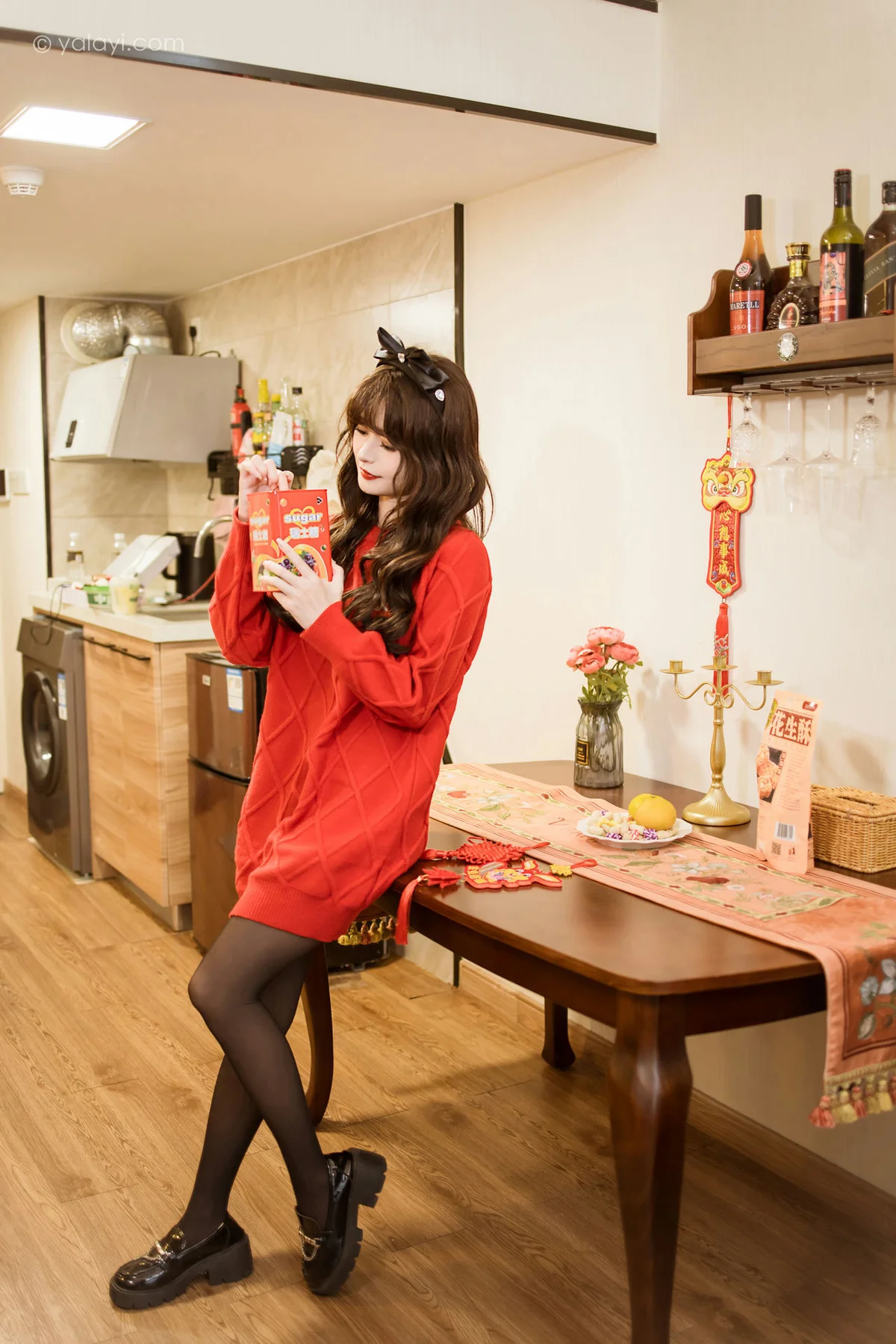 YALAYI 雅拉伊 Vol.955  小亭 穿上你送的红毛衣 - 6