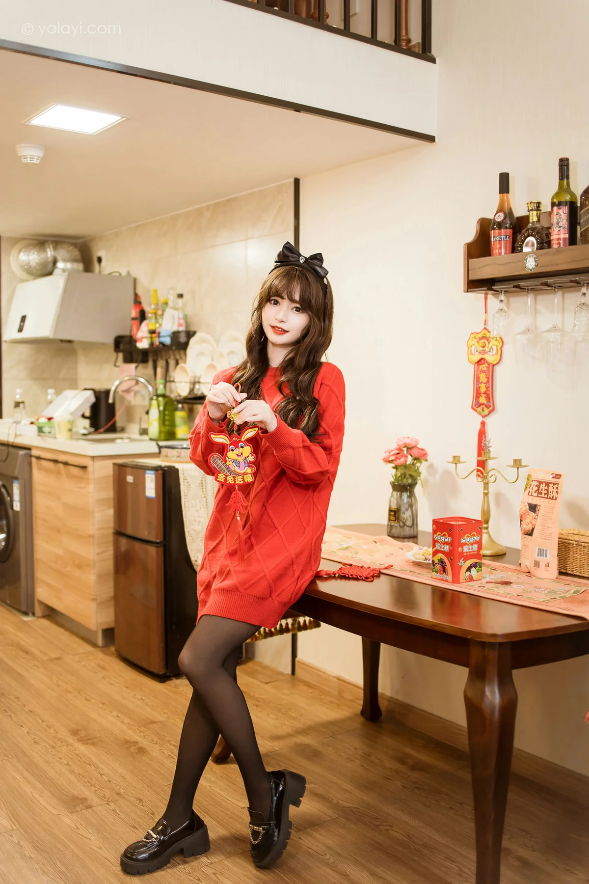 YALAYI 雅拉伊 Vol.955  小亭 穿上你送的红毛衣 - 9