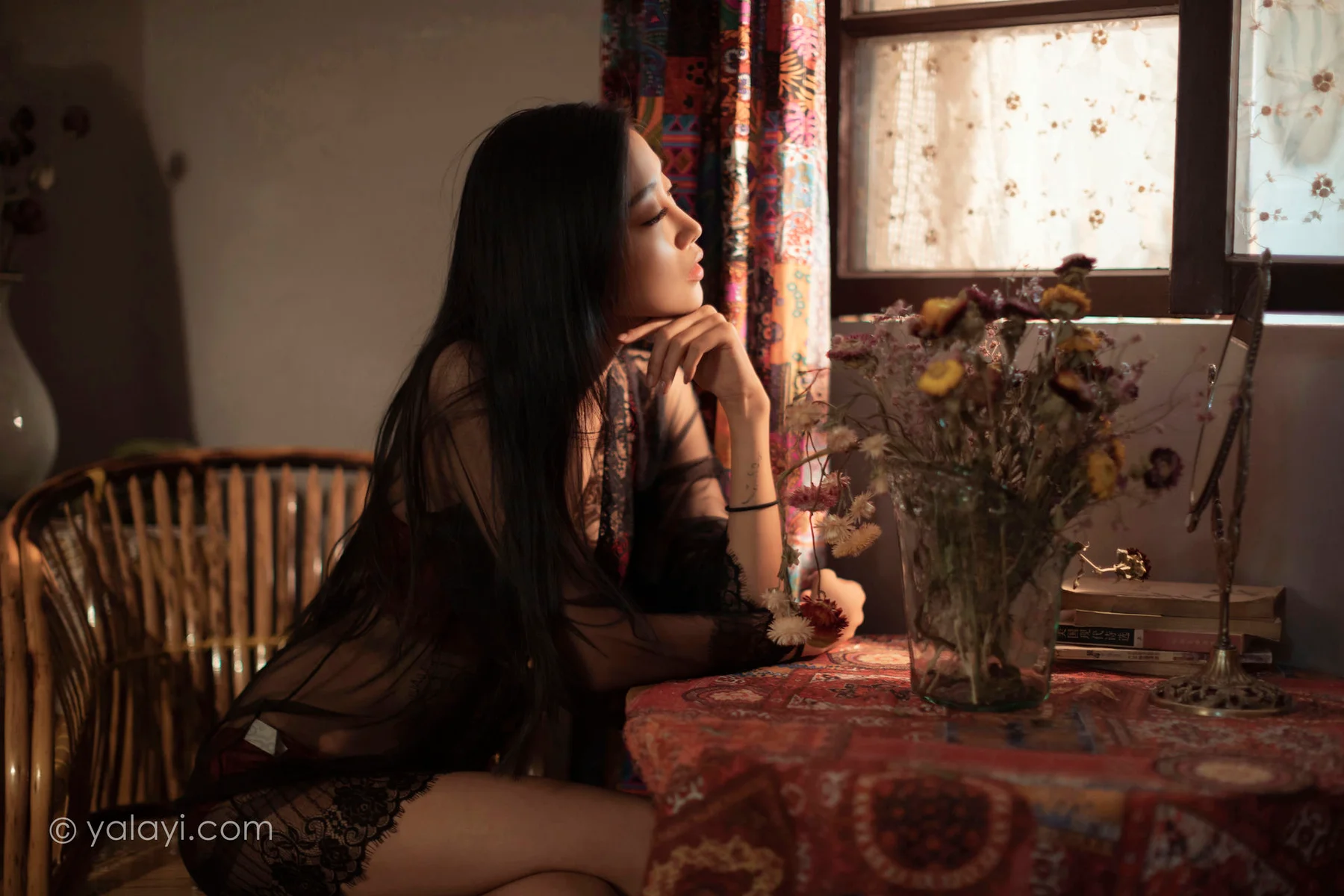 YALAYI 雅拉伊 Vol.959   图雅 一抹红色 - 5