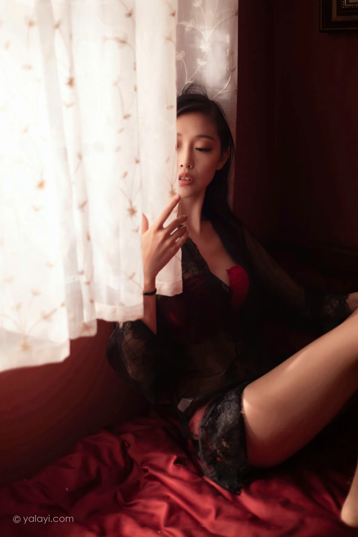 YALAYI 雅拉伊 Vol.959   图雅 一抹红色 - 9