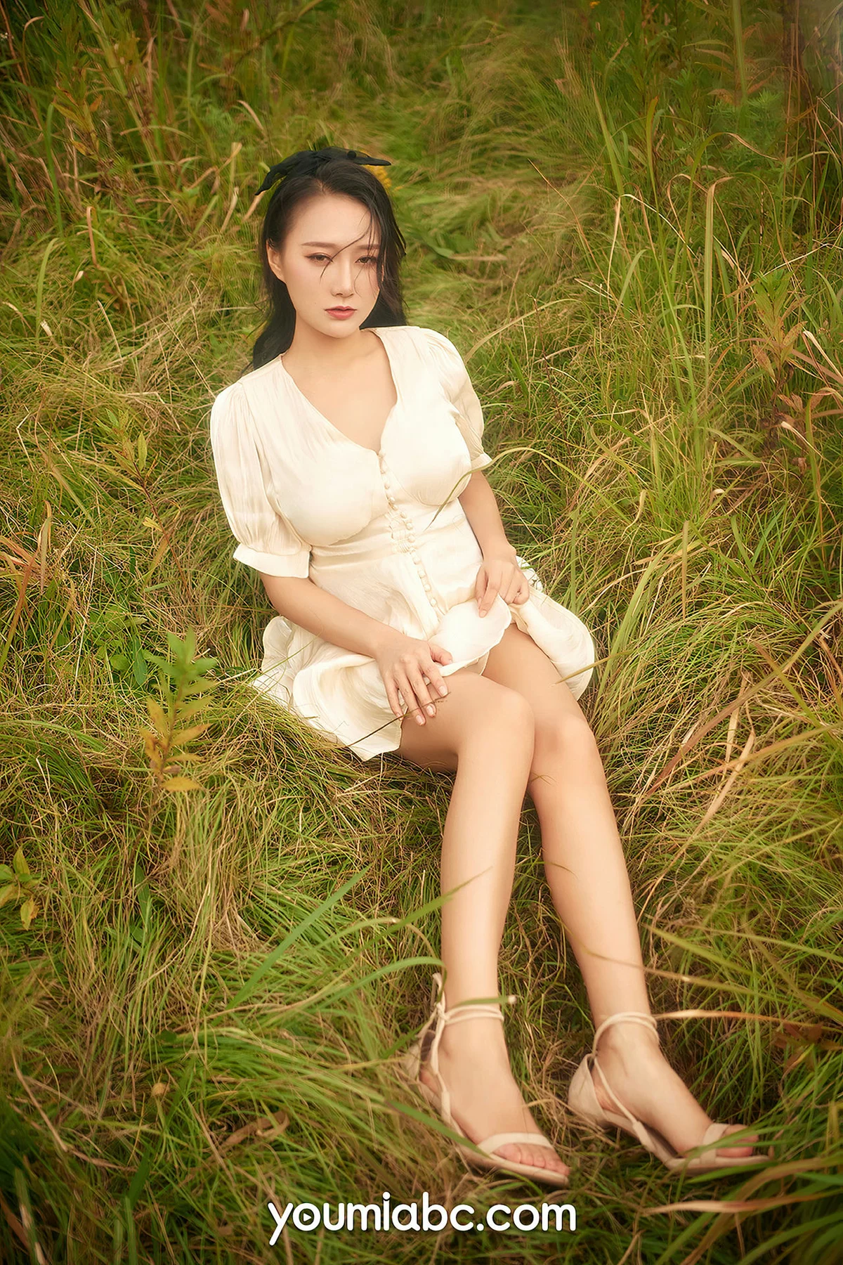 YOUMEI 尤美    何嘉颖 户外花季嫩模 - 4