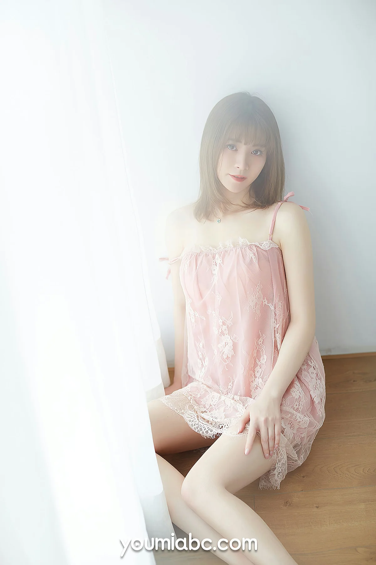 YOUMEI 尤美  x婷婷 粉色睡裙 - 4