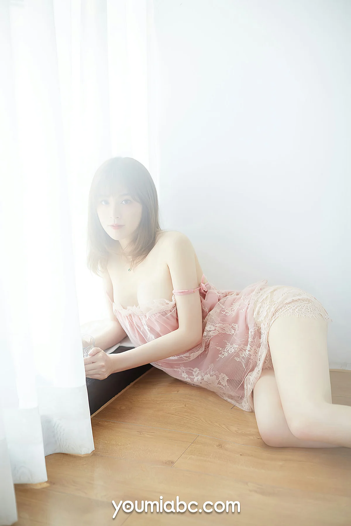 YOUMEI 尤美  x婷婷 粉色睡裙 - 8