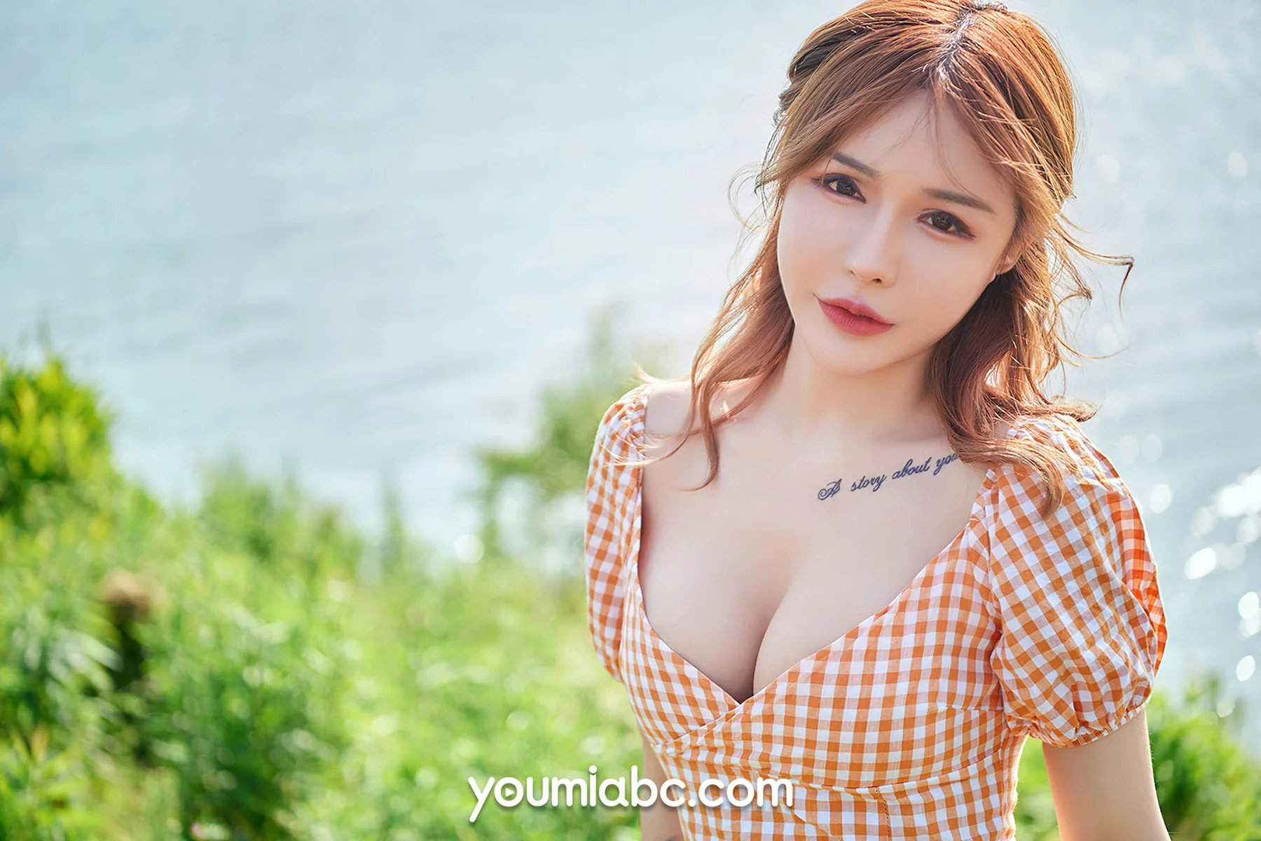 YOUMEI 尤美 可可 性感格子裙子 - 5