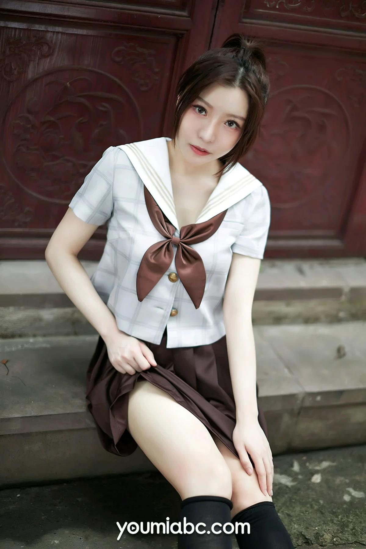 YOUMEI 尤美  2022-08-09-1 白亦 jk少女 - 1