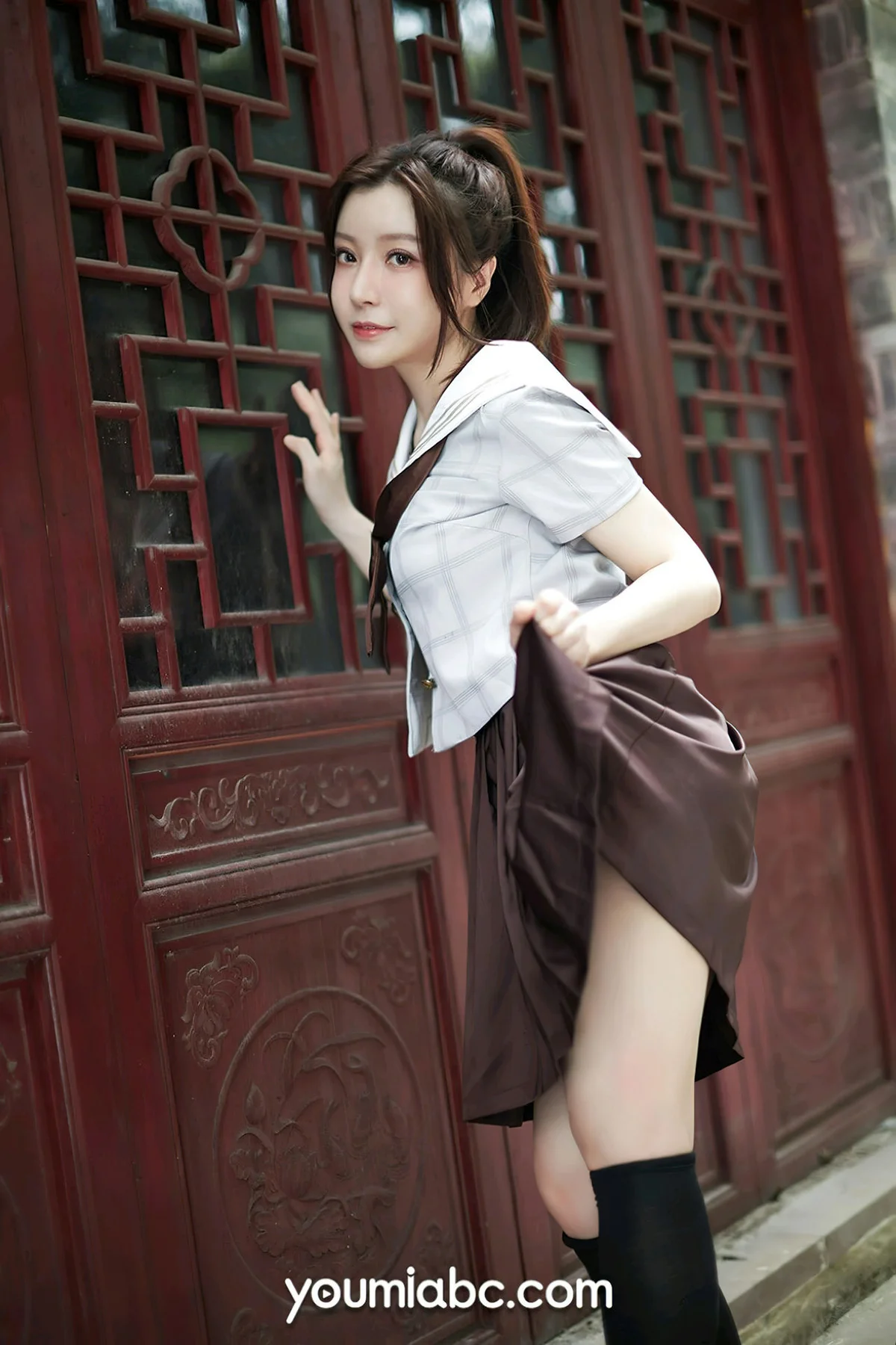 YOUMEI 尤美  2022-08-09-1 白亦 jk少女 - 2