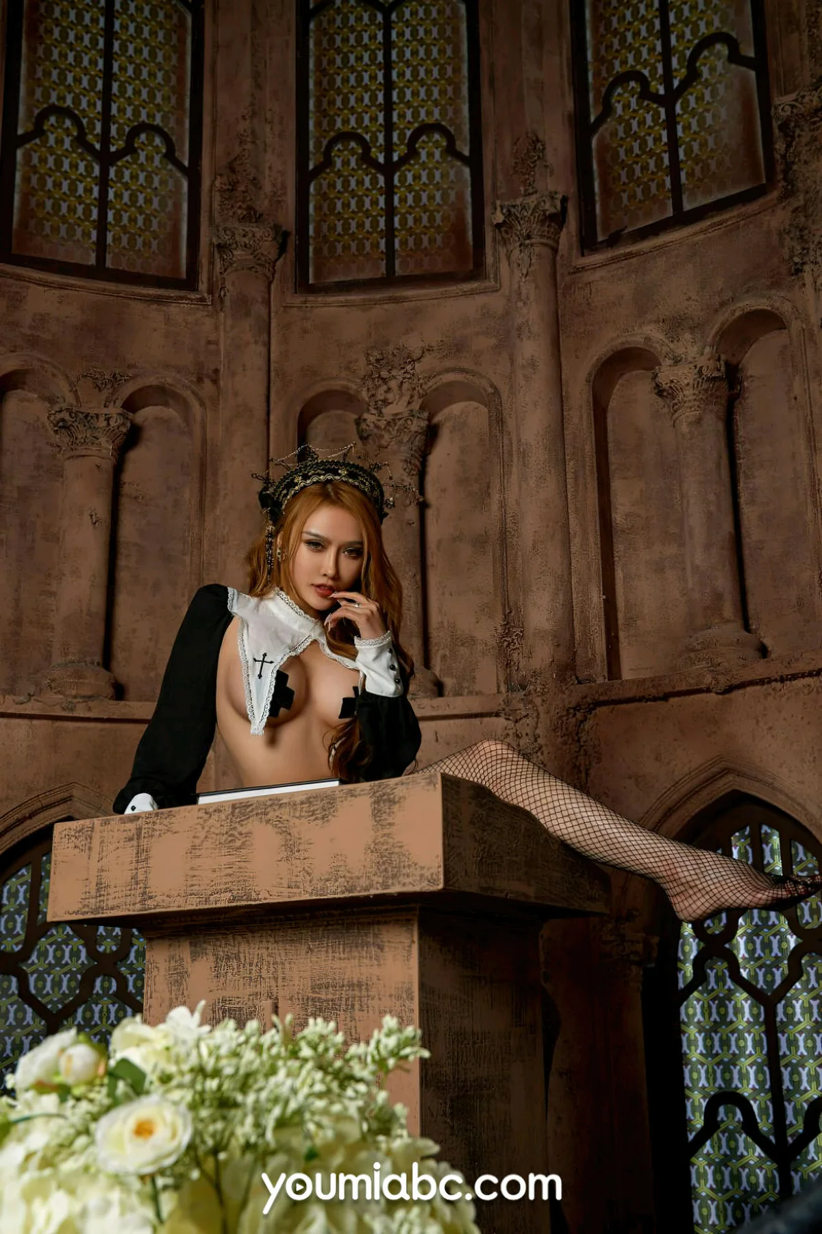 YOUMEI 尤美  2022-08-19-1 李承美 古堡女巫乳贴 - 7