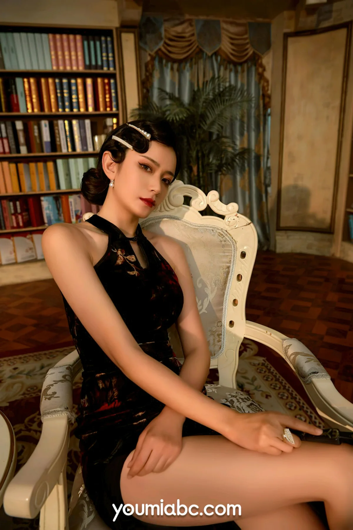 YOUMEI 尤美  2022-10-09-1 林夕 复古旗袍气质美女 - 4