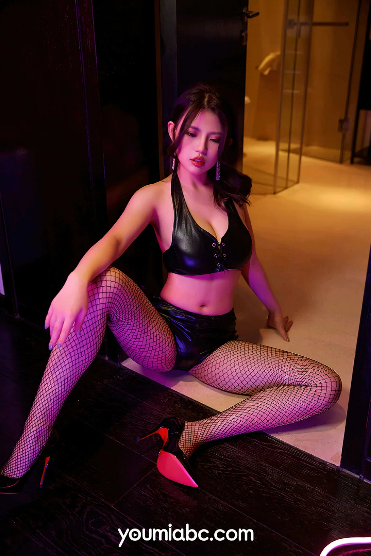 YOUMEI 尤美  2022-11-14-1 西娃 网袜皮裙皮鞭 - 3