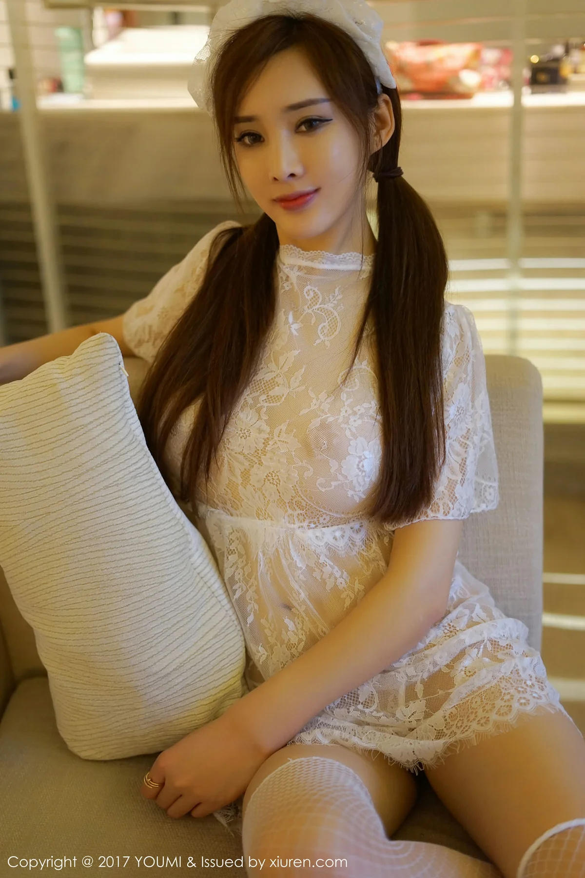 YOUMI 尤蜜荟 Vol.052 Modo 土肥圆矮挫穷 女仆制服 - 5