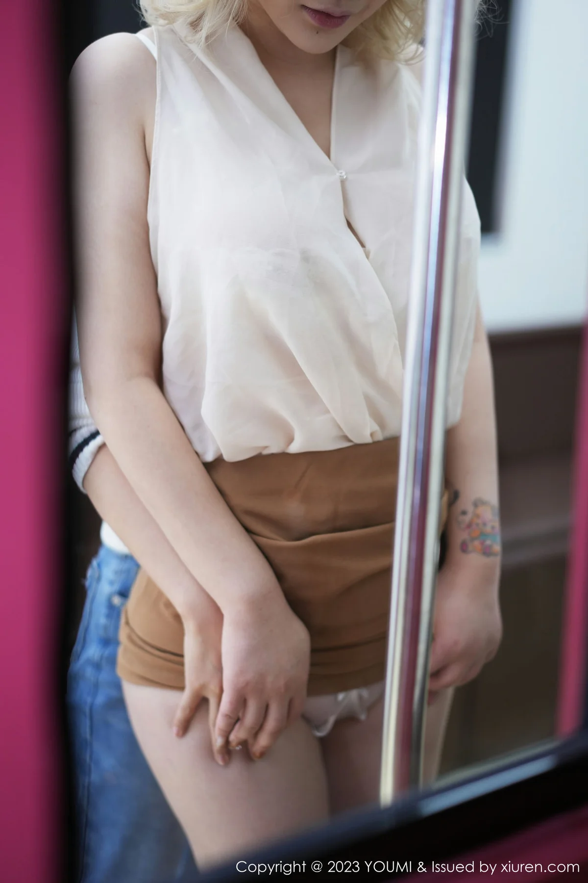 YOUMI 尤蜜荟 Vol.1005 妲己_Toxic 电车美胸肥臀性感写真1 - 1