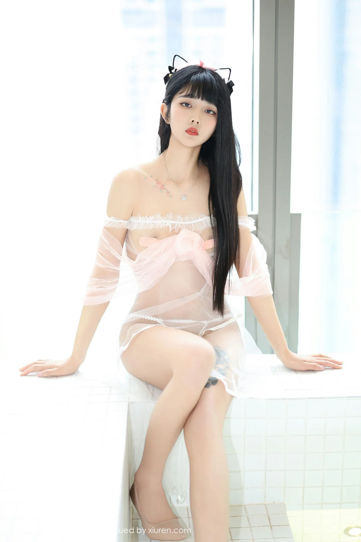 YOUMI 尤蜜荟 Vol.1041 赵可欣baby 白色轻透情趣性感写真1 - 5