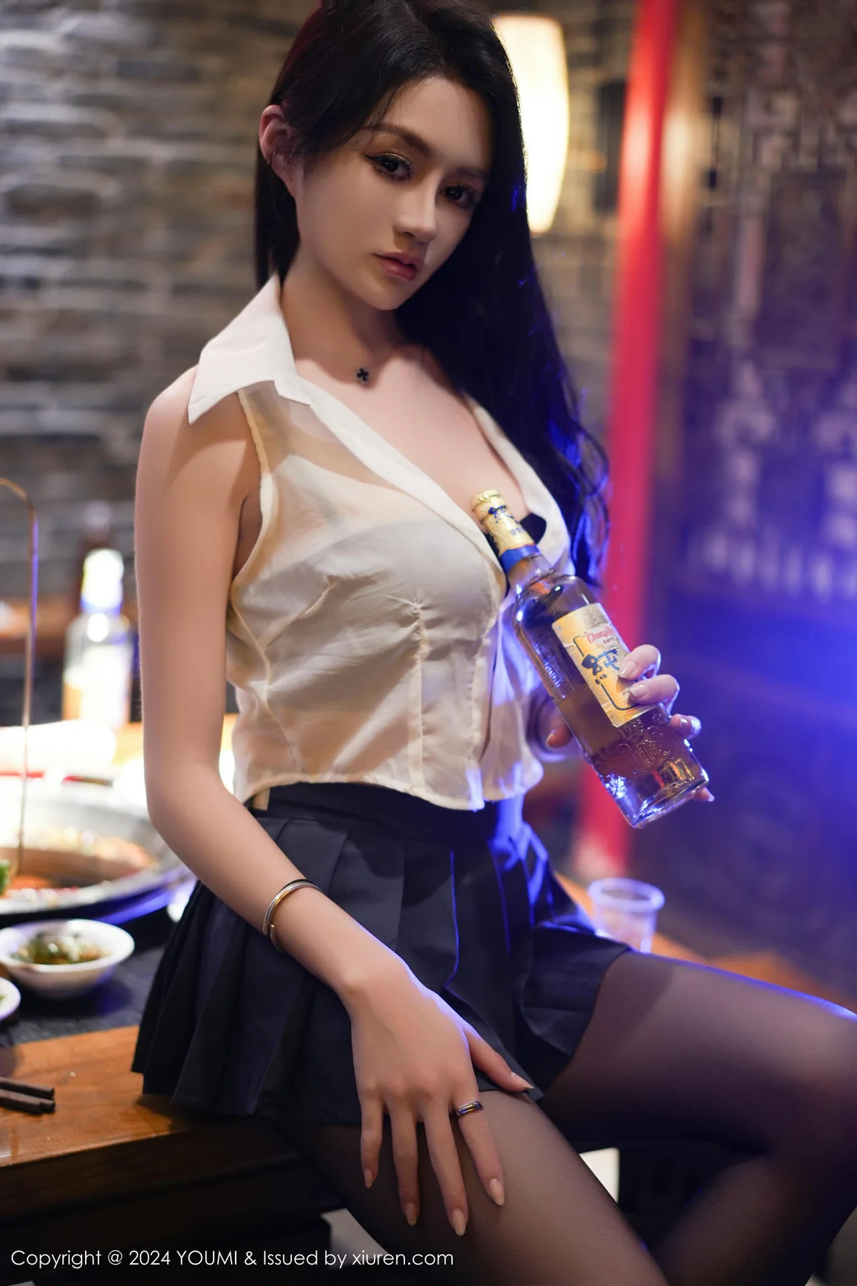 YOUMI 尤蜜荟 Vol.1062 林幼一 JK制服性感写真2 - 3