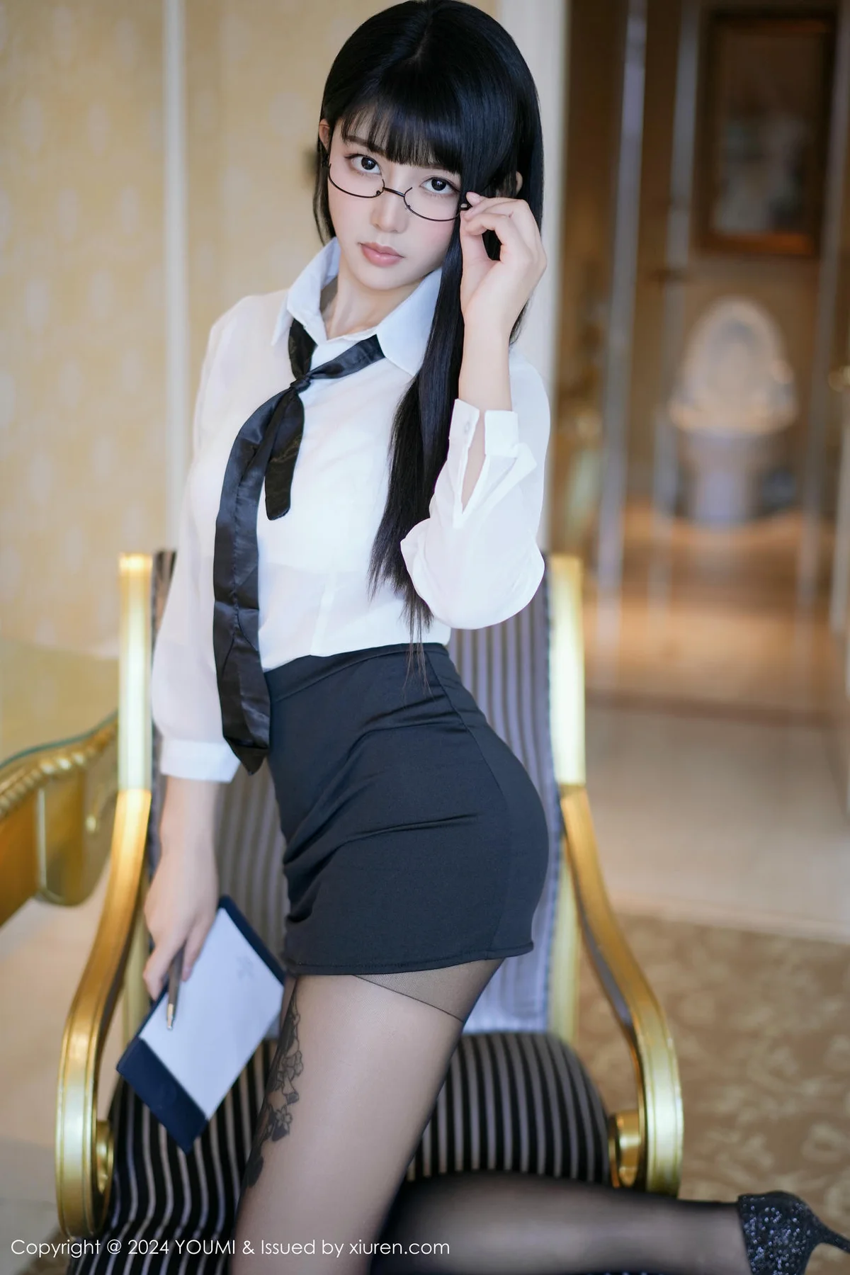 YOUMI 尤蜜荟 Vol.1063 赵可欣baby 白色OL服饰性感写真3 - 9