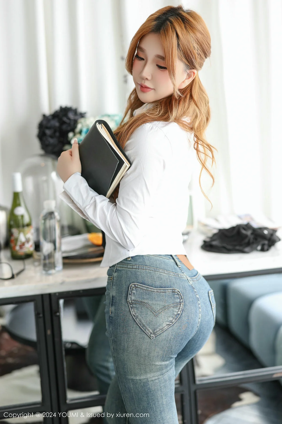 YOUMI 尤蜜荟 Vol.1103 小海臀Rena 肉丝玉足私房 - 8