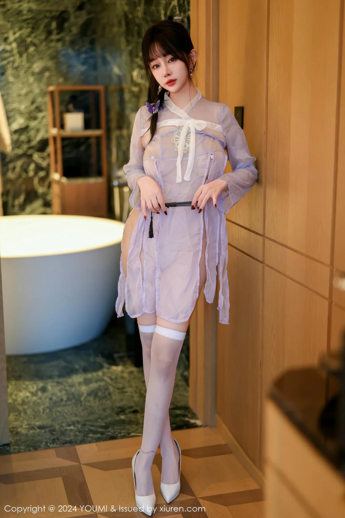 YOUMI 尤蜜荟 Vol.1114 王雨纯 透视乳贴玉体 - 1