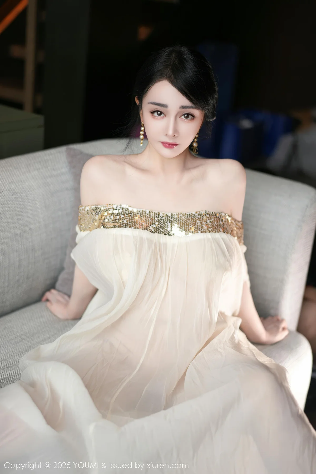 YOUMI 尤蜜荟 Vol.1132 允爾 金色吊坠式服饰 - 7