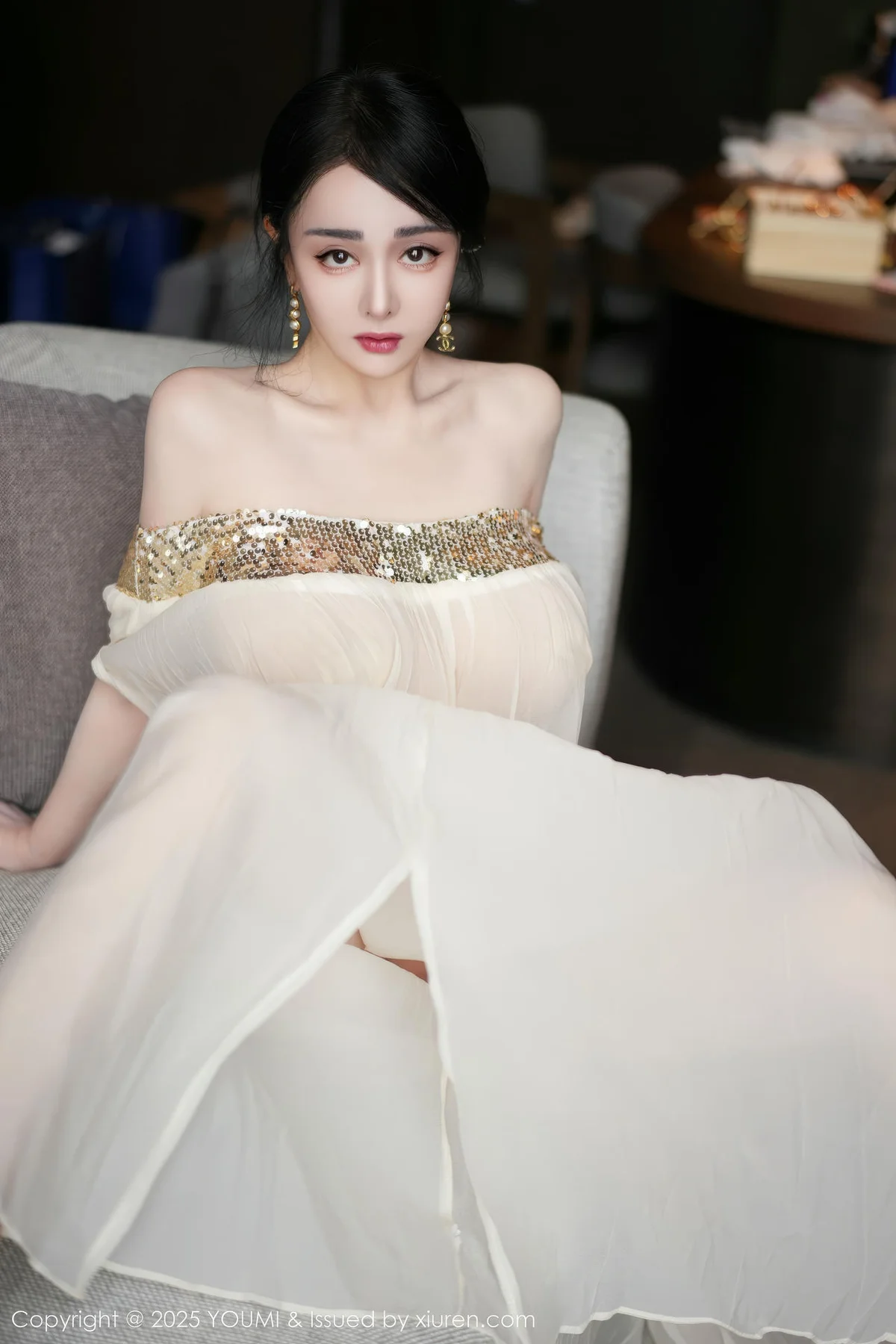 YOUMI 尤蜜荟 Vol.1132 允爾 金色吊坠式服饰 - 9