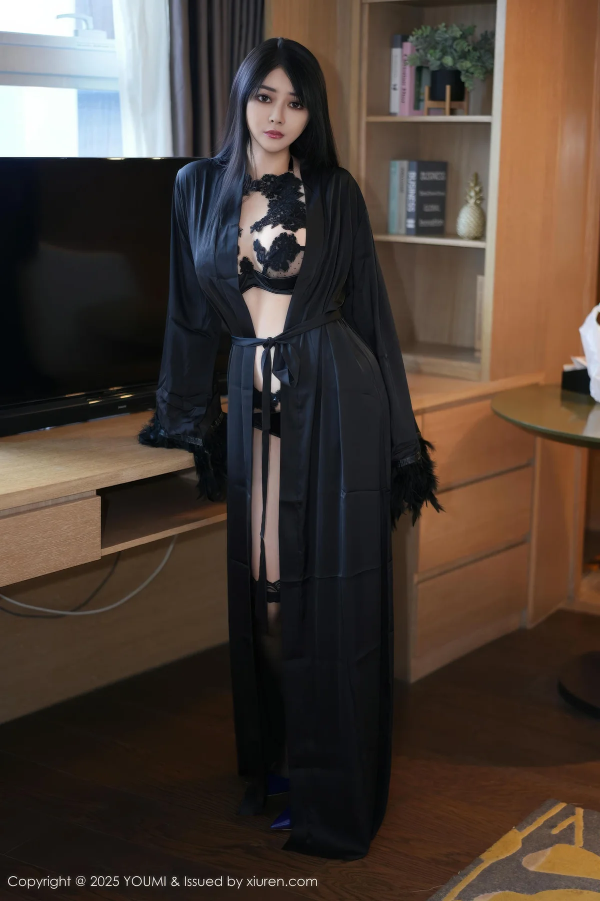 YOUMI 尤蜜荟 Vol.1182 凯竹Quinn 黑色情趣内衣丰腴多姿 - 6