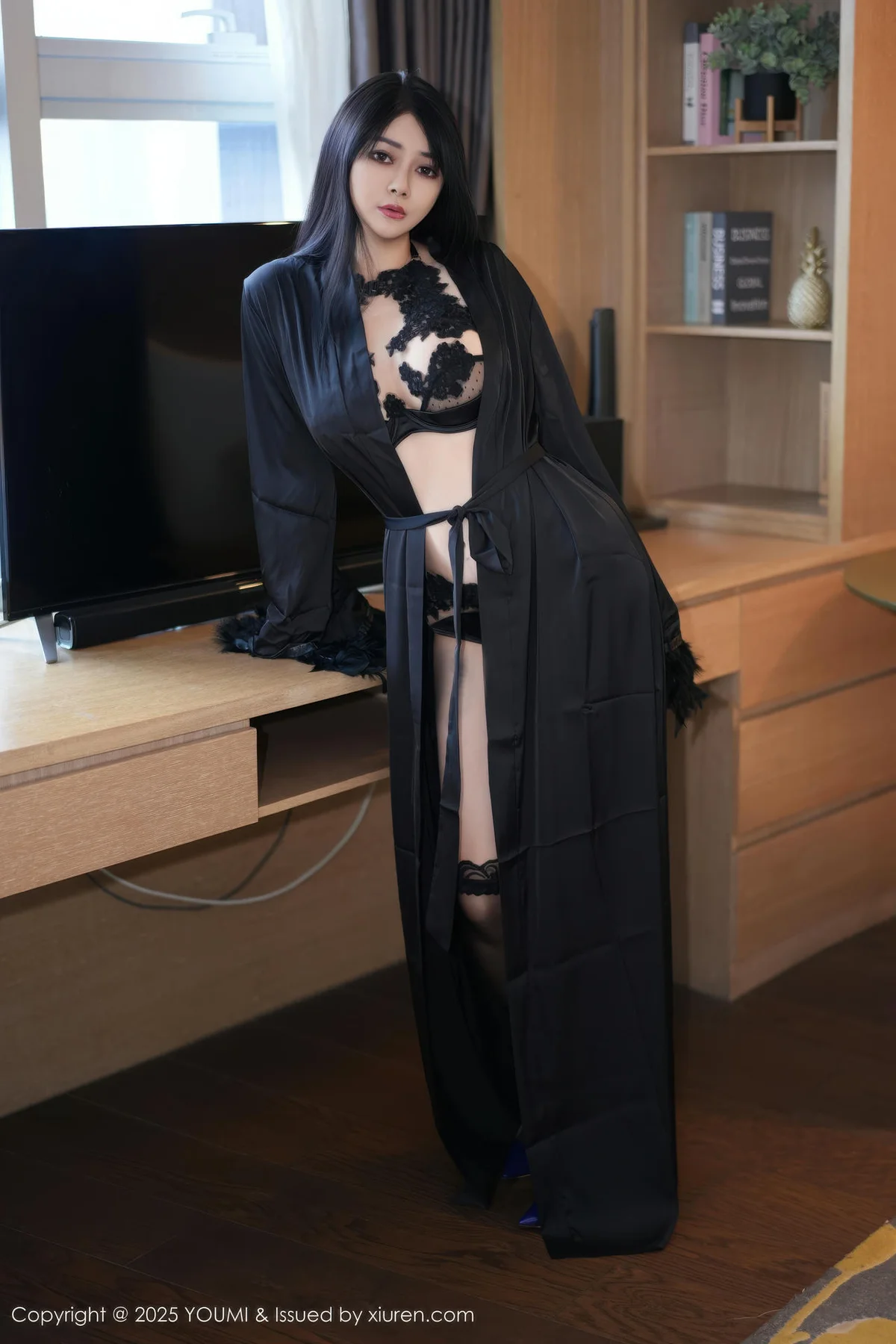 YOUMI 尤蜜荟 Vol.1182 凯竹Quinn 黑色情趣内衣丰腴多姿 - 7