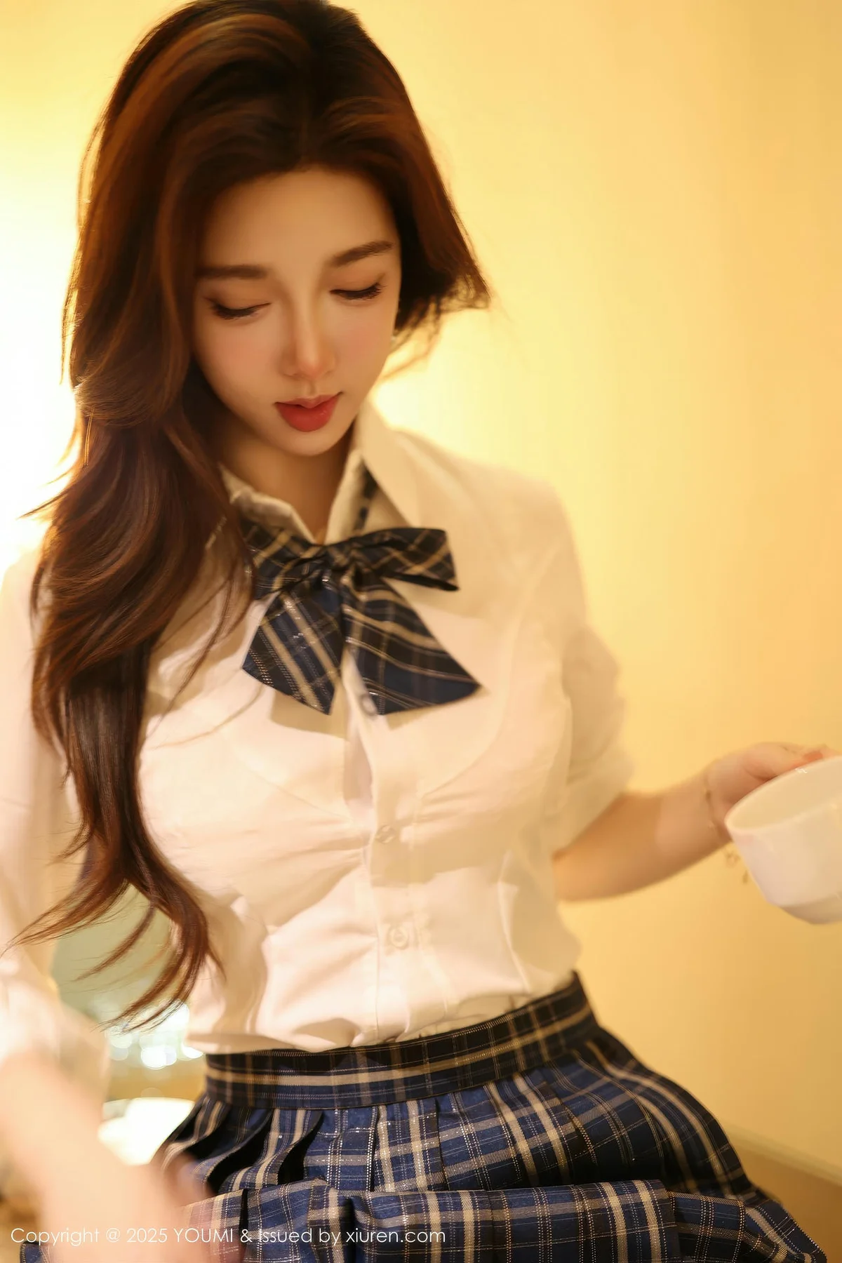 YOUMI 尤蜜荟 Vol.1183 twin桃桃 诱人白色丝袜 - 5