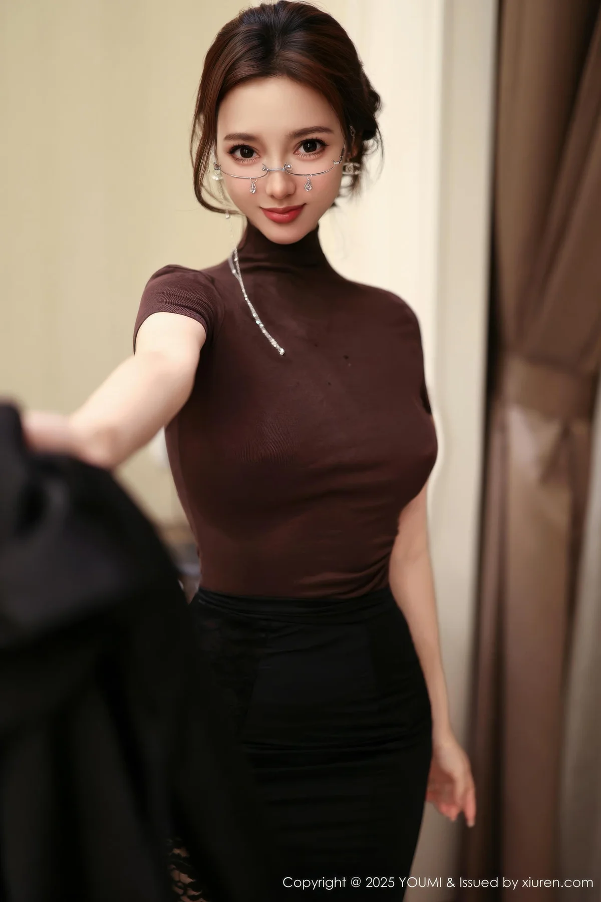 YOUMI 尤蜜荟 Vol.1186 心上可Flora 童颜巨乳浅色浴袍 - 10