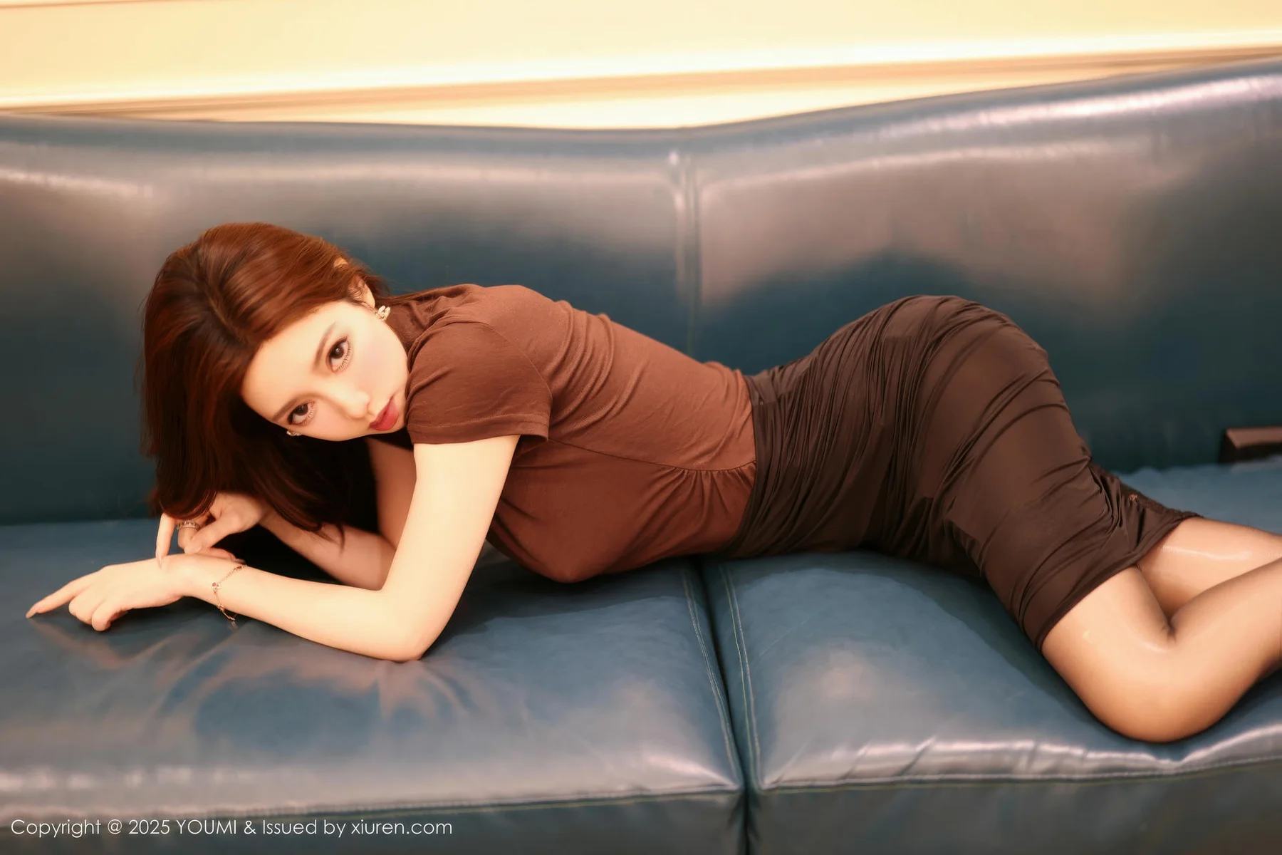 YOUMI 尤蜜荟 Vol.1186 心上可Flora 童颜巨乳浅色浴袍 - 5