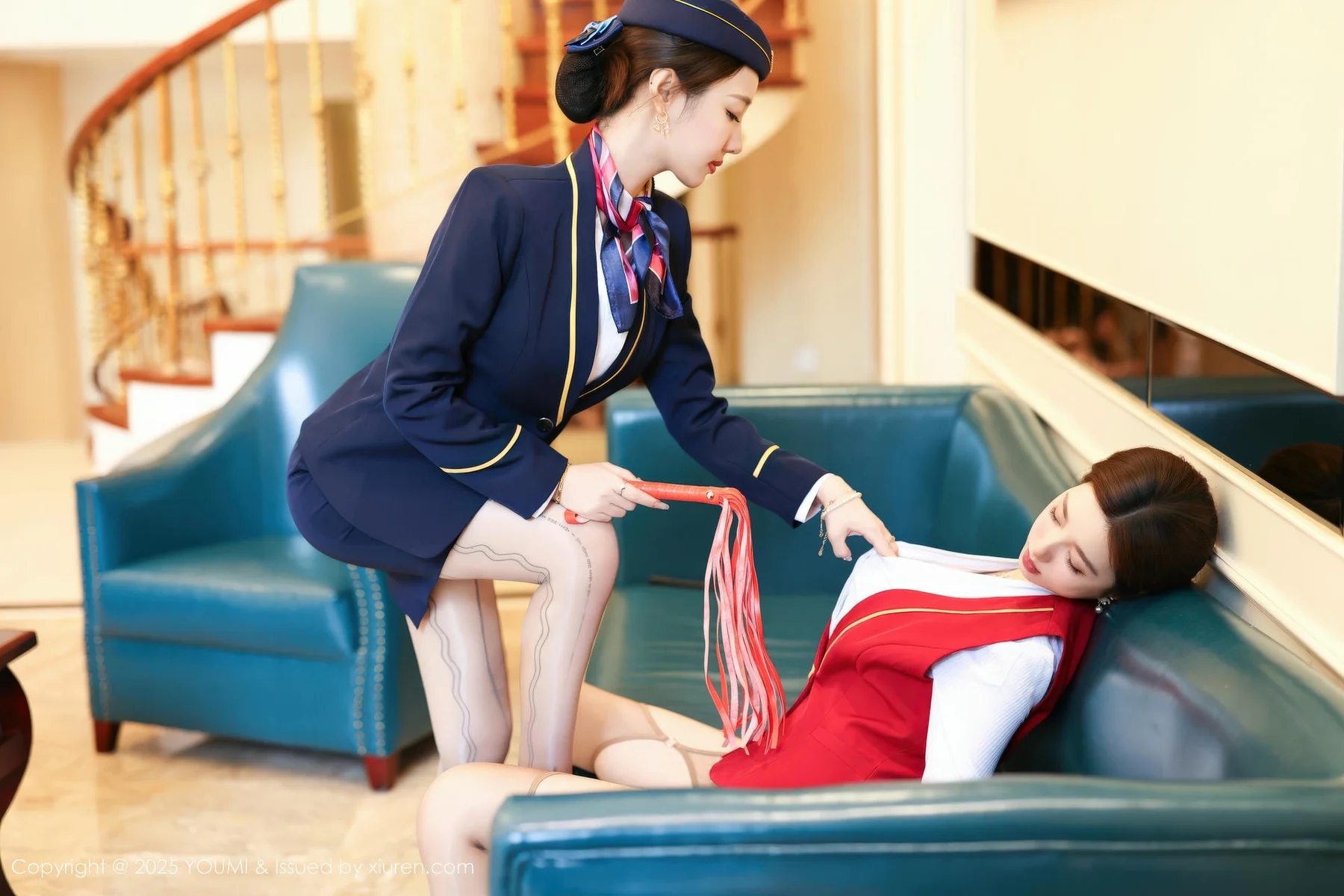 YOUMI 尤蜜荟 Vol.1189 Twins桃之夭夭 两位性感女神双峰对决 - 4