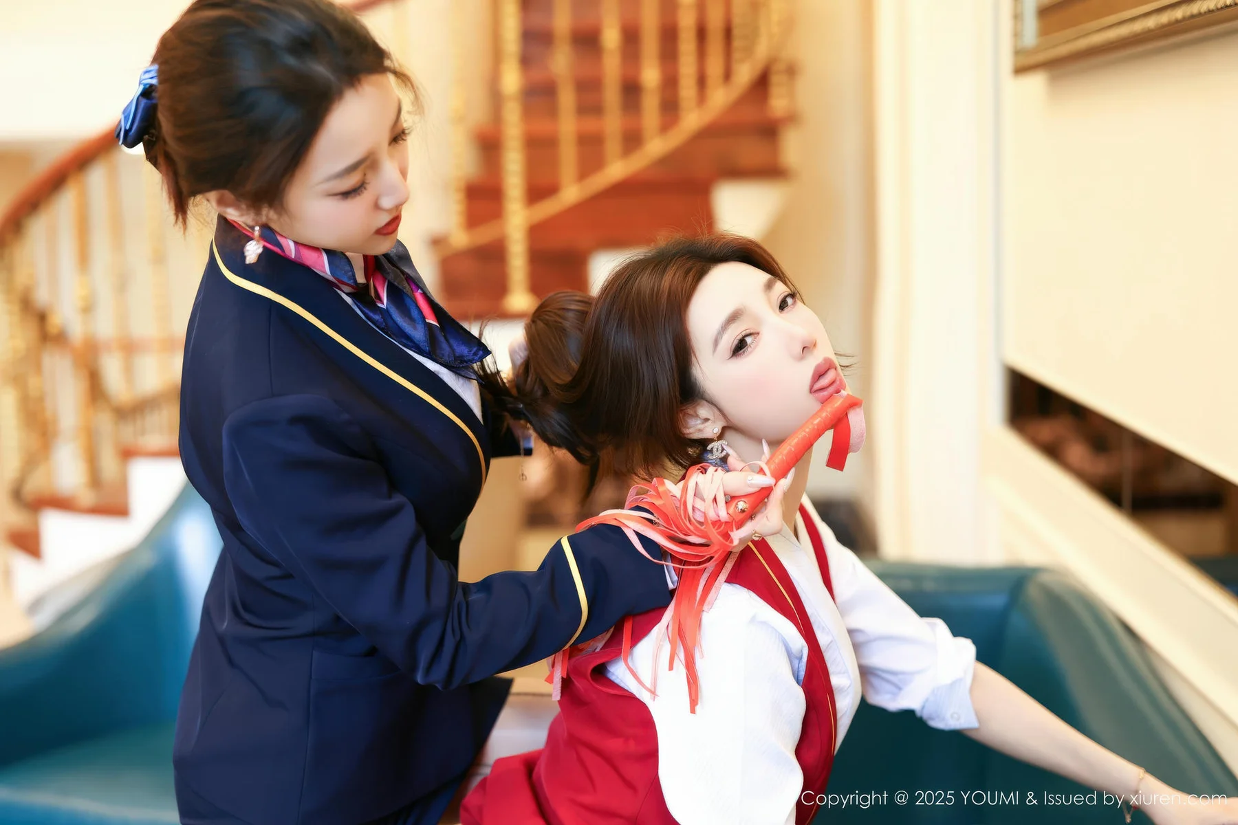 YOUMI 尤蜜荟 Vol.1189 Twins桃之夭夭 两位性感女神双峰对决 - 6