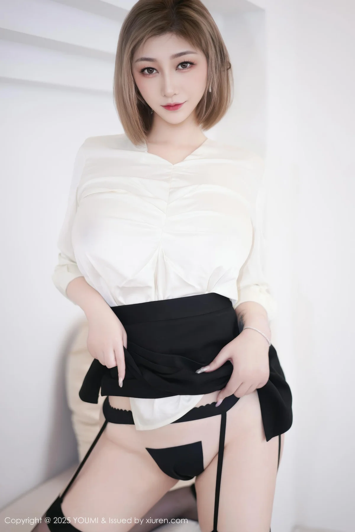 YOUMI 尤蜜荟 Vol.1195 妲己Toxic 黑色短裙吊袜黑丝 - 2