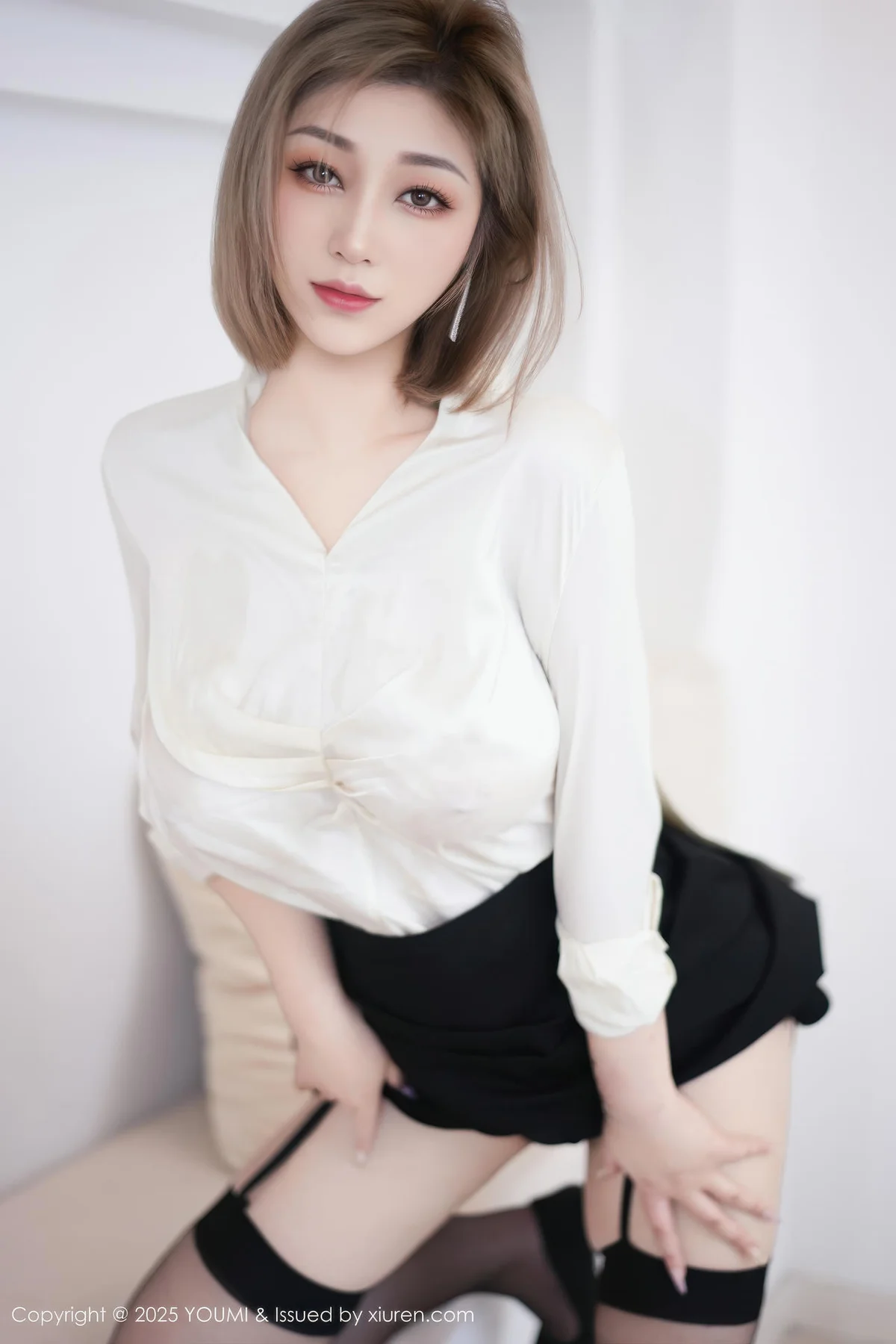 YOUMI 尤蜜荟 Vol.1195 妲己Toxic 黑色短裙吊袜黑丝 - 2