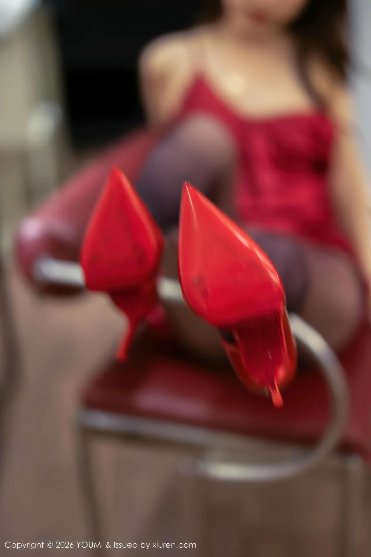 YOUMI 尤蜜荟 Vol.1198 Twins桃桃 红稠睡衣新婚喜事 - 3
