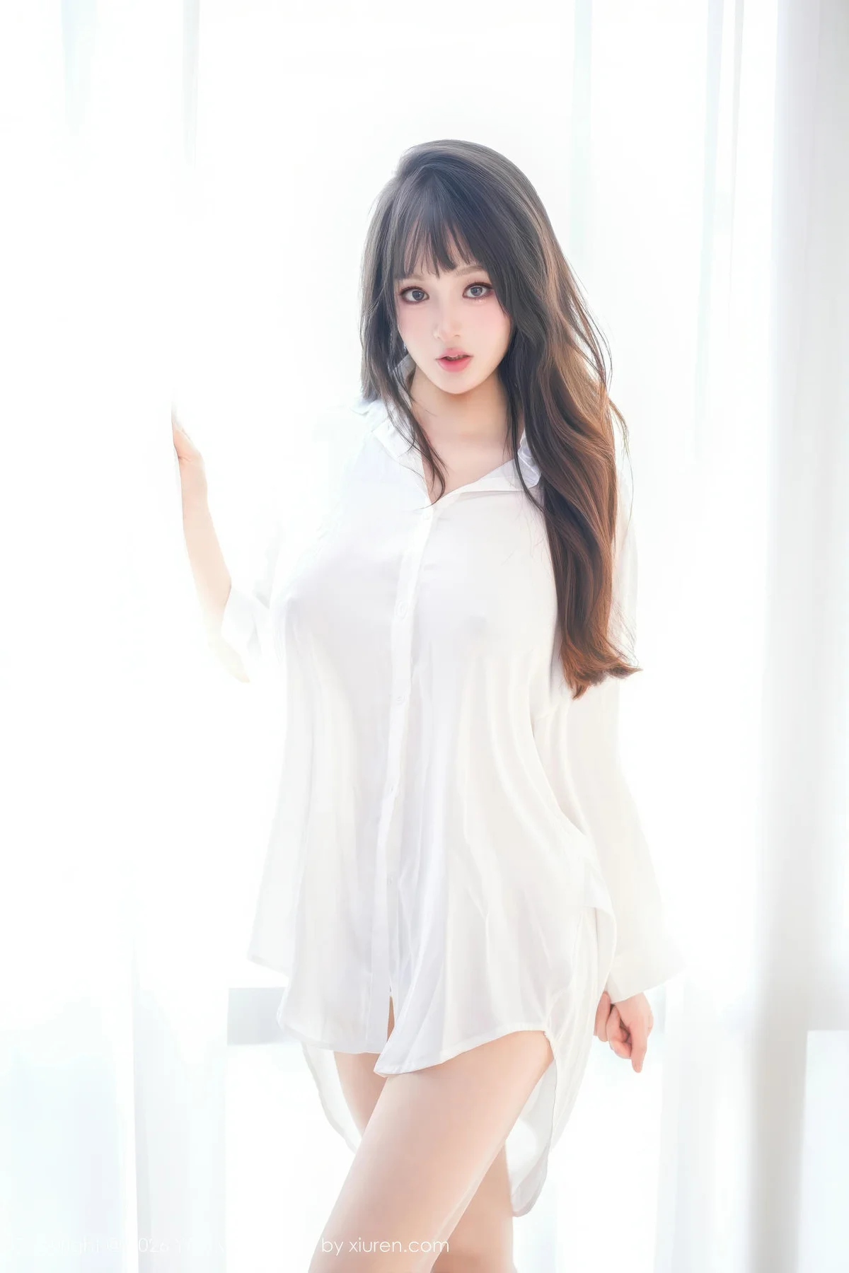 YOUMI 尤蜜荟 Vol.1199 沈南汐RuRu 白色衬衫情趣内衣 - 8