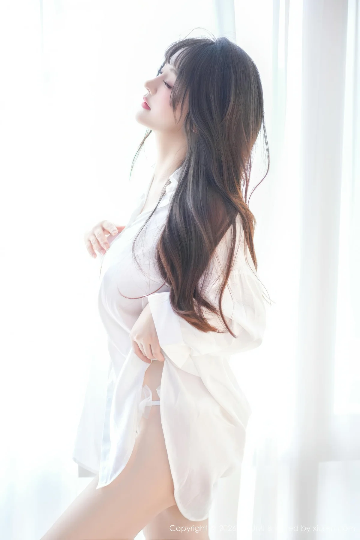 YOUMI 尤蜜荟 Vol.1199 沈南汐RuRu 白色衬衫情趣内衣 - 3