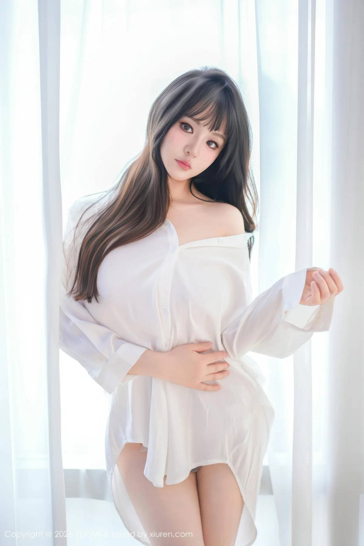 YOUMI 尤蜜荟 Vol.1199 沈南汐RuRu 白色衬衫情趣内衣 - 9