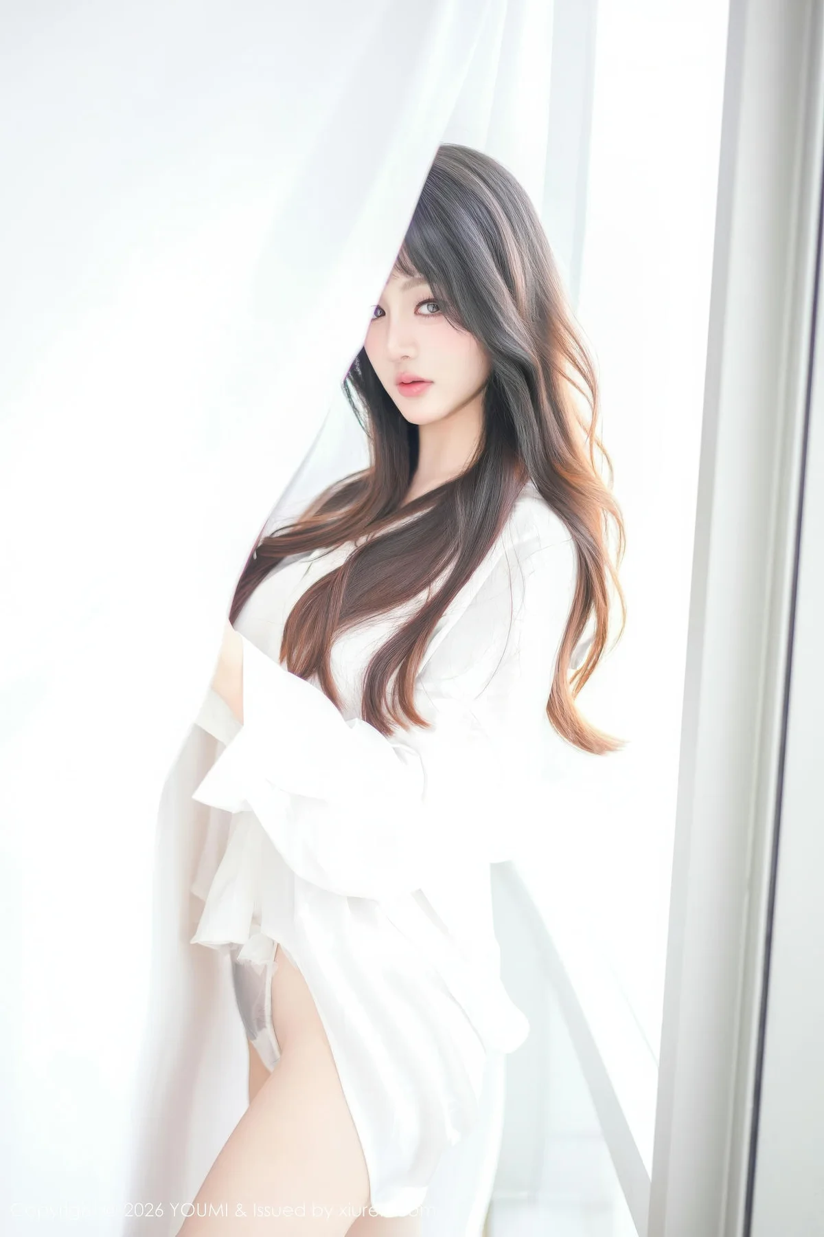 YOUMI 尤蜜荟 Vol.1199 沈南汐RuRu 白色衬衫情趣内衣 - 3