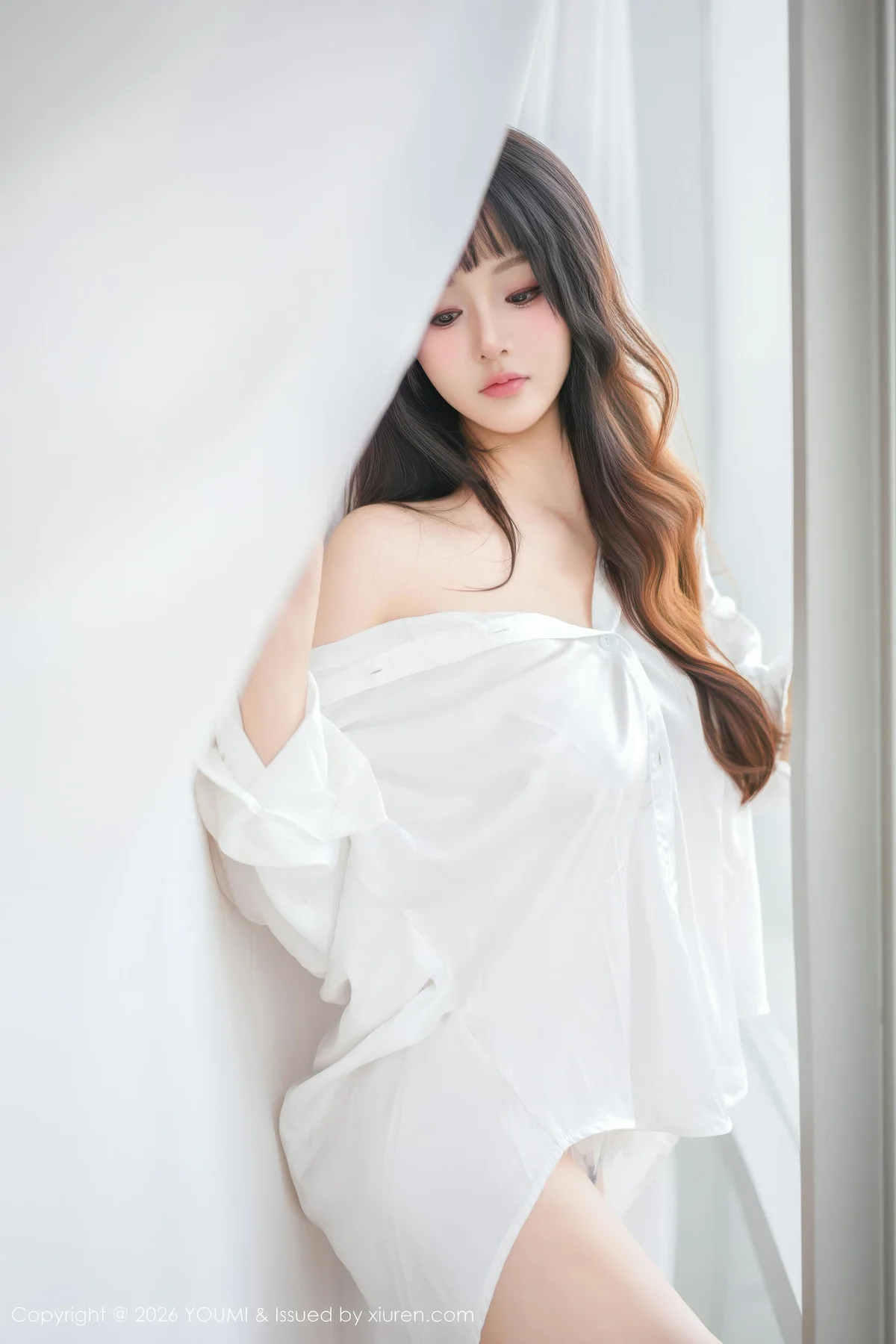 YOUMI 尤蜜荟 Vol.1199 沈南汐RuRu 白色衬衫情趣内衣 - 4