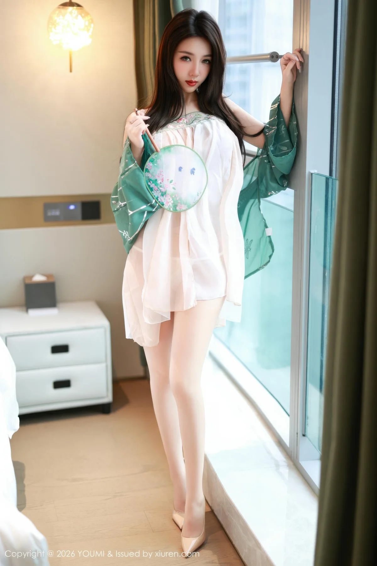 YOUMI 尤蜜荟 Vol.1200 twins天夭 古风服饰透视 - 1