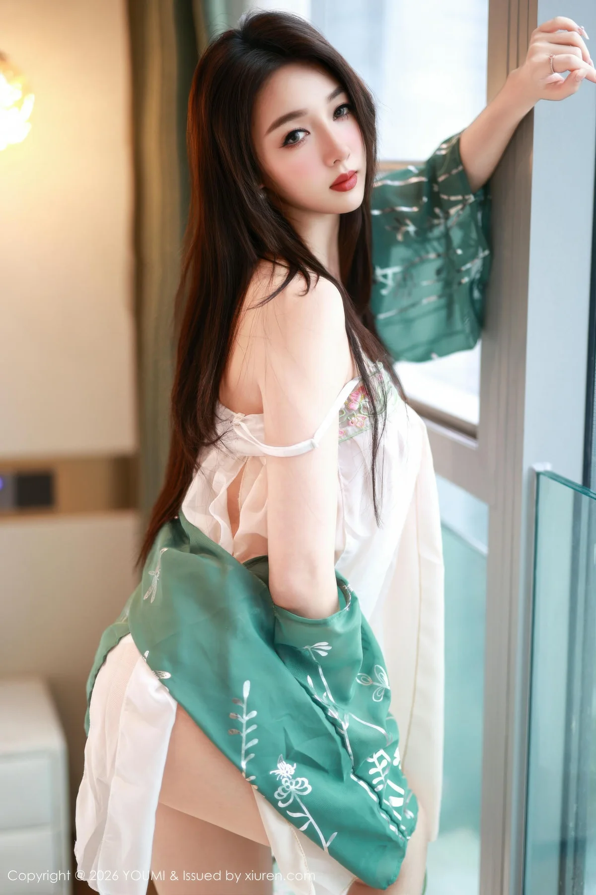 YOUMI 尤蜜荟 Vol.1200 twins天夭 古风服饰透视 - 5