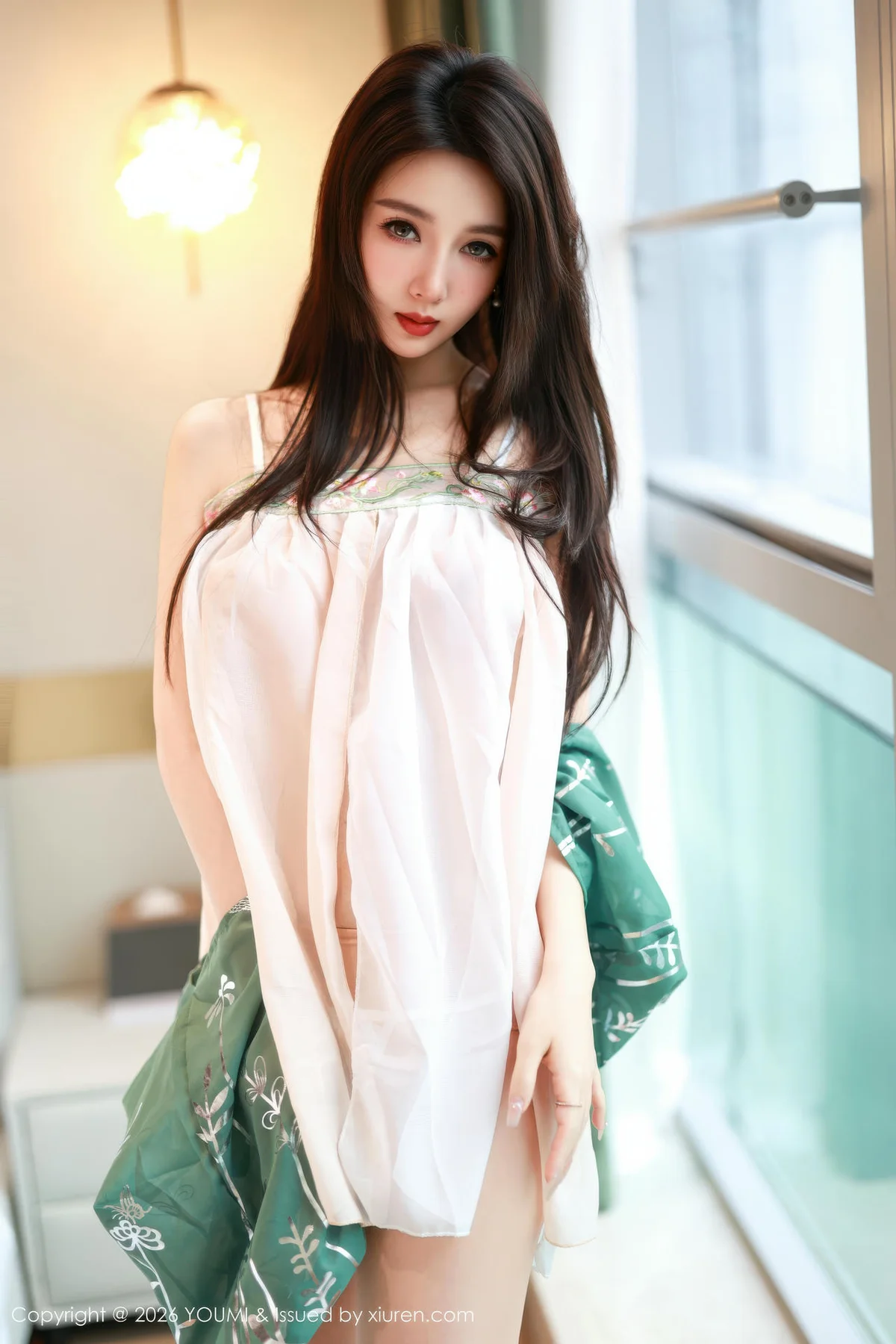 YOUMI 尤蜜荟 Vol.1200 twins天夭 古风服饰透视 - 6