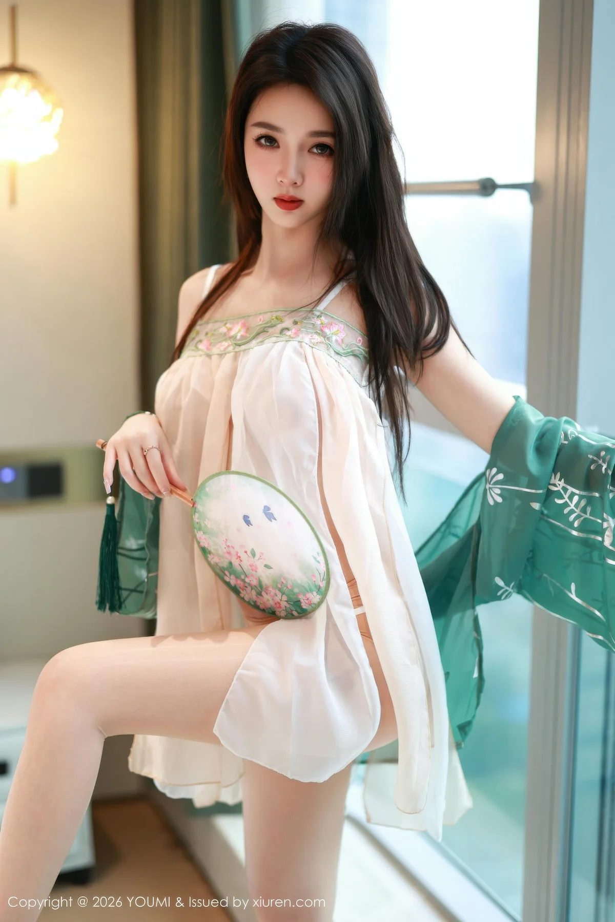 YOUMI 尤蜜荟 Vol.1200 twins天夭 古风服饰透视 - 10