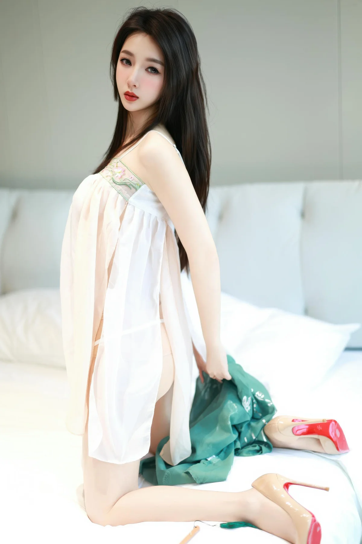 YOUMI 尤蜜荟 Vol.1200 twins天夭 古风服饰透视 - 8