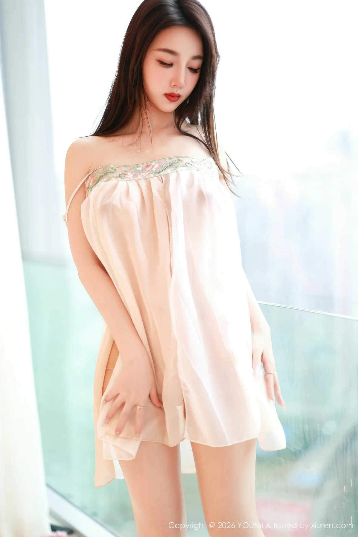 YOUMI 尤蜜荟 Vol.1200 twins天夭 古风服饰透视 - 2