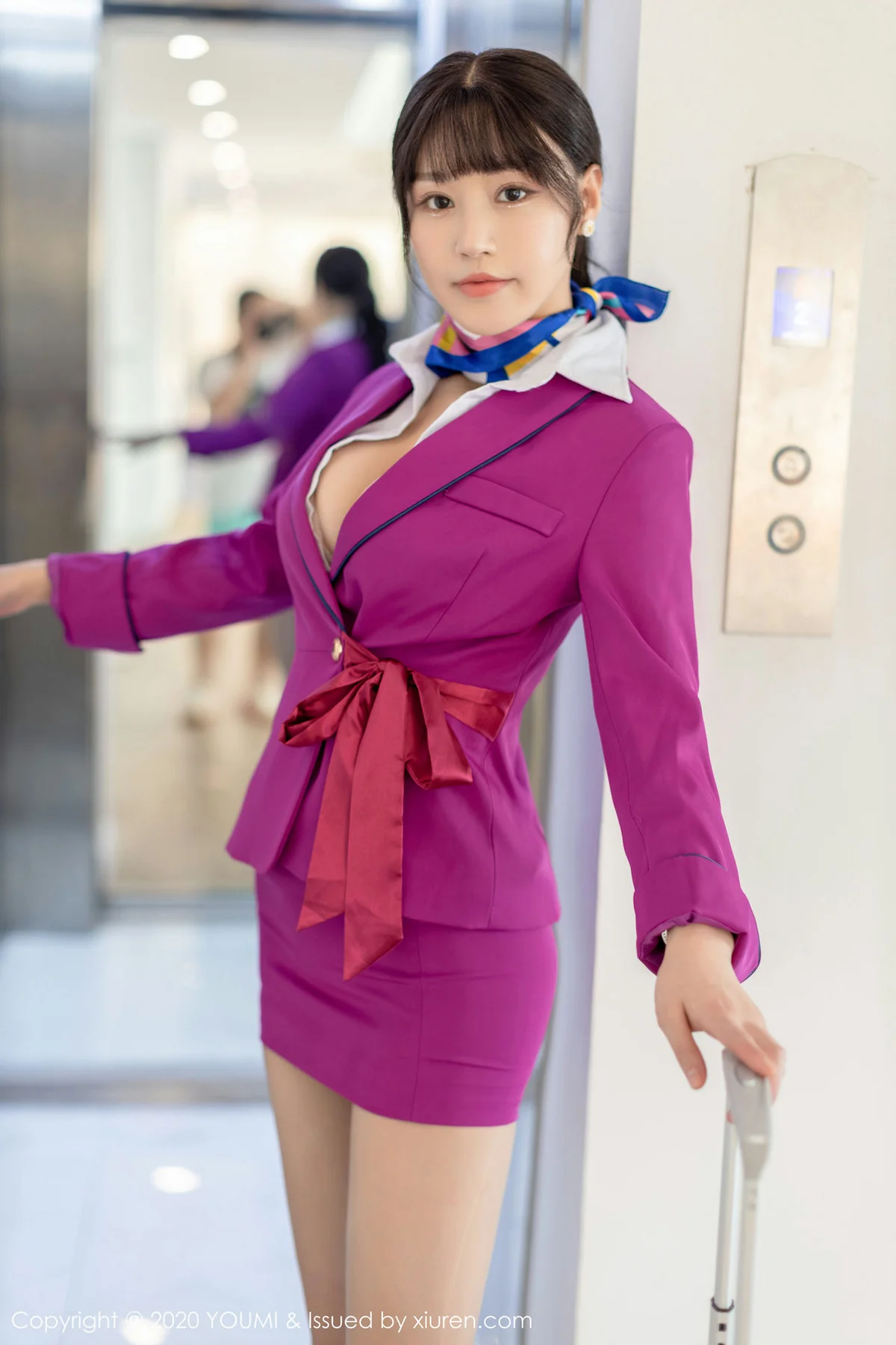 YOUMI 尤蜜荟 Vol.398 空乘绳子捆绑+室外故事剧情主题 朱可儿... - 9