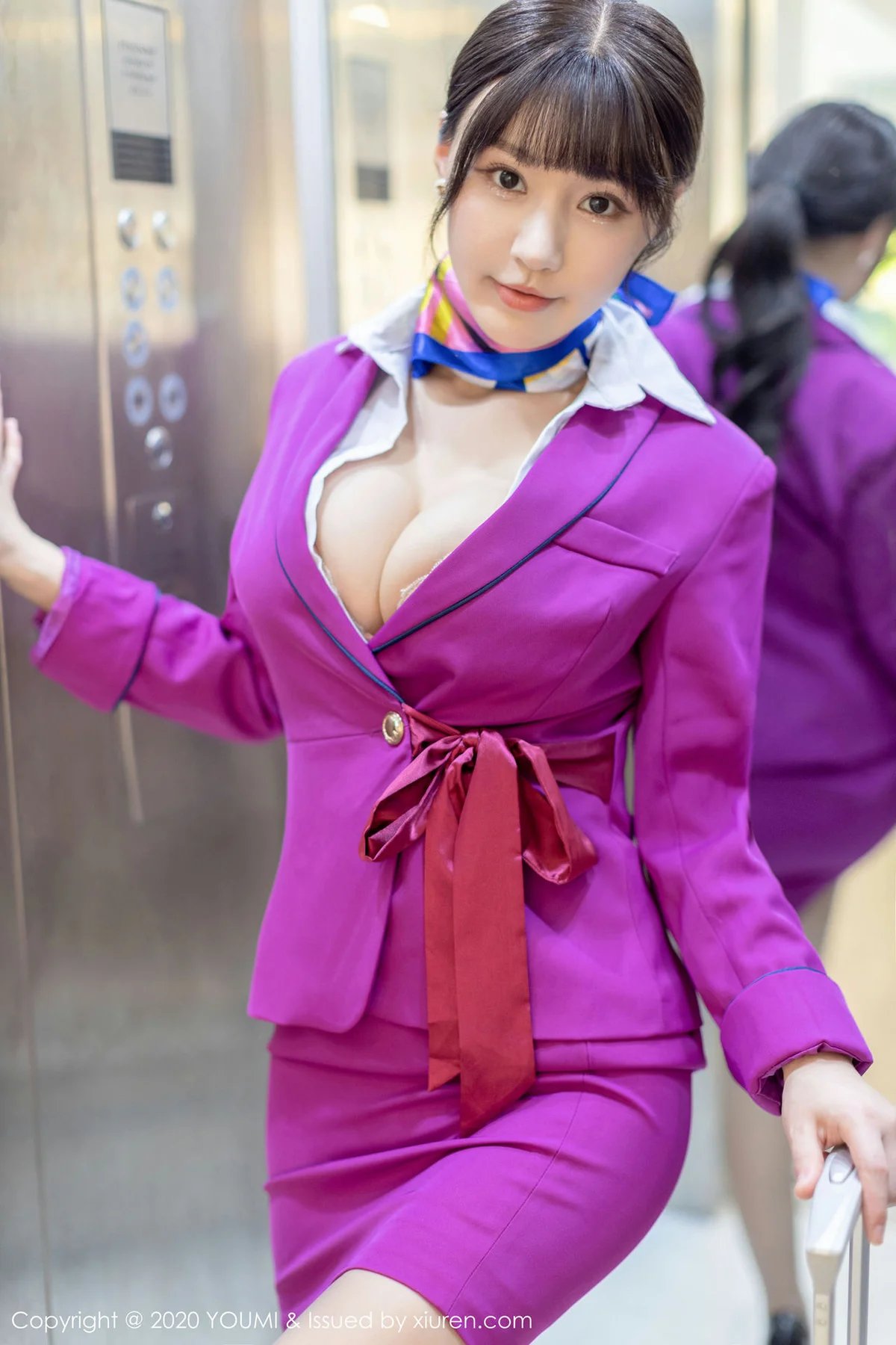 YOUMI 尤蜜荟 Vol.398 空乘绳子捆绑+室外故事剧情主题 朱可儿... - 10