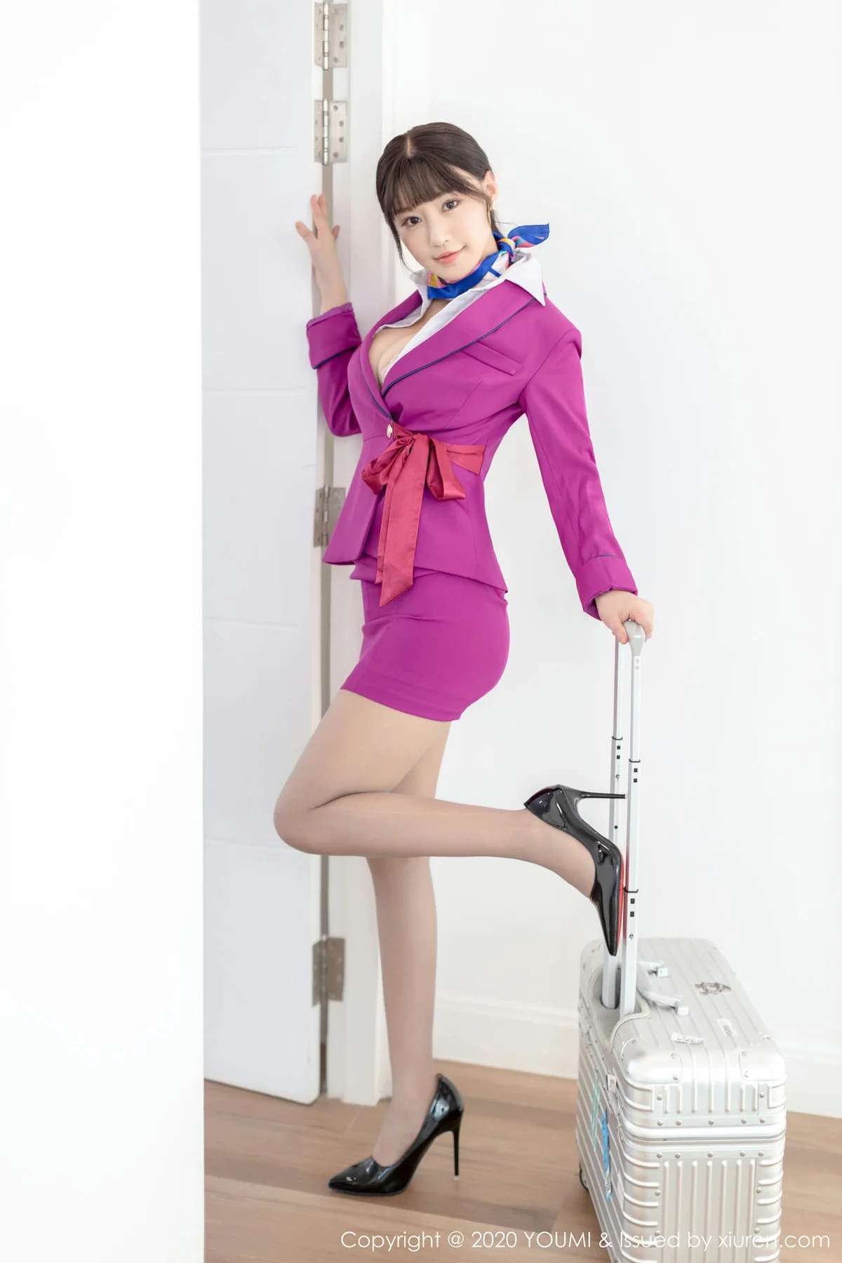 YOUMI 尤蜜荟 Vol.398 空乘绳子捆绑+室外故事剧情主题 朱可儿... - 2